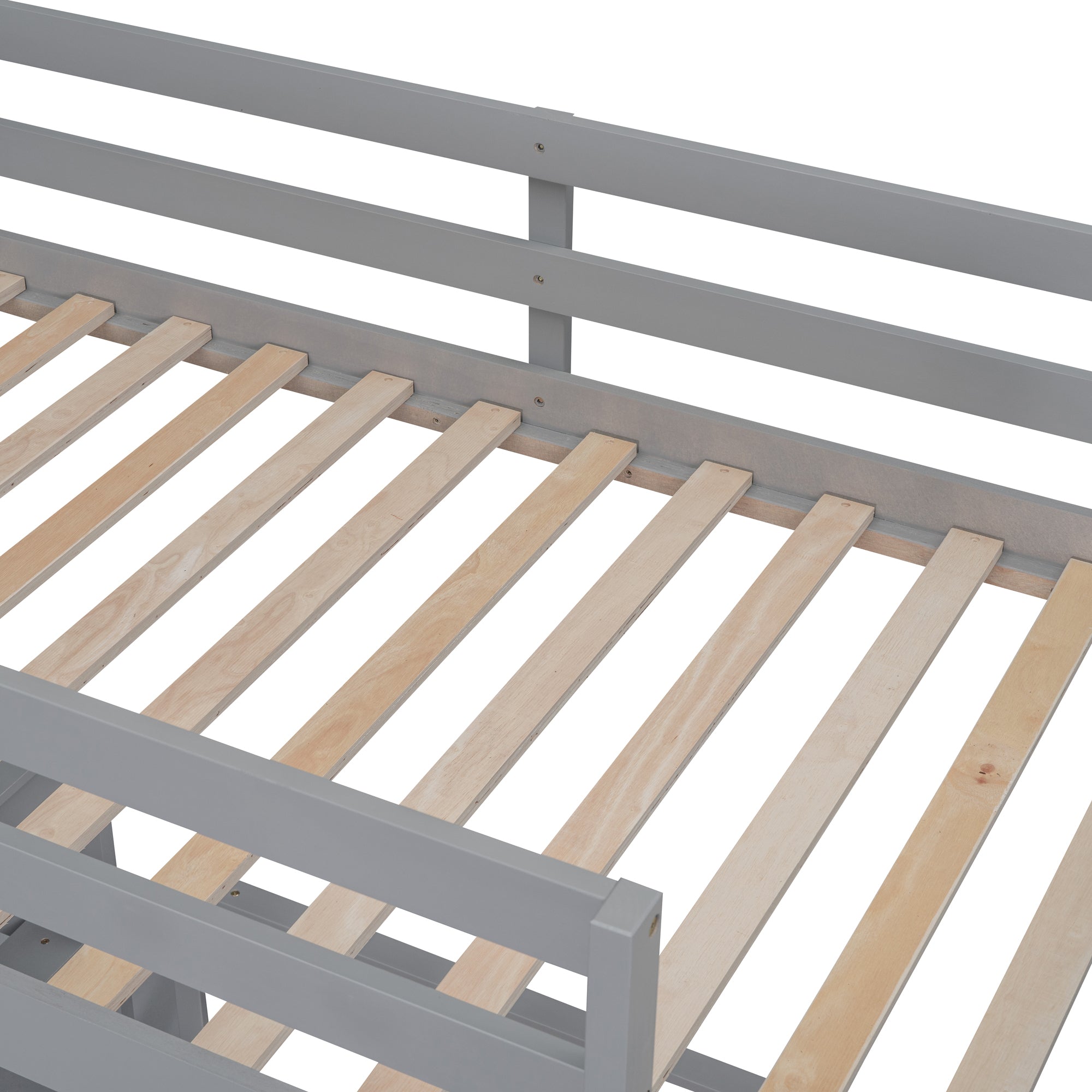 Twin Over Full Bunk Bed with Desk