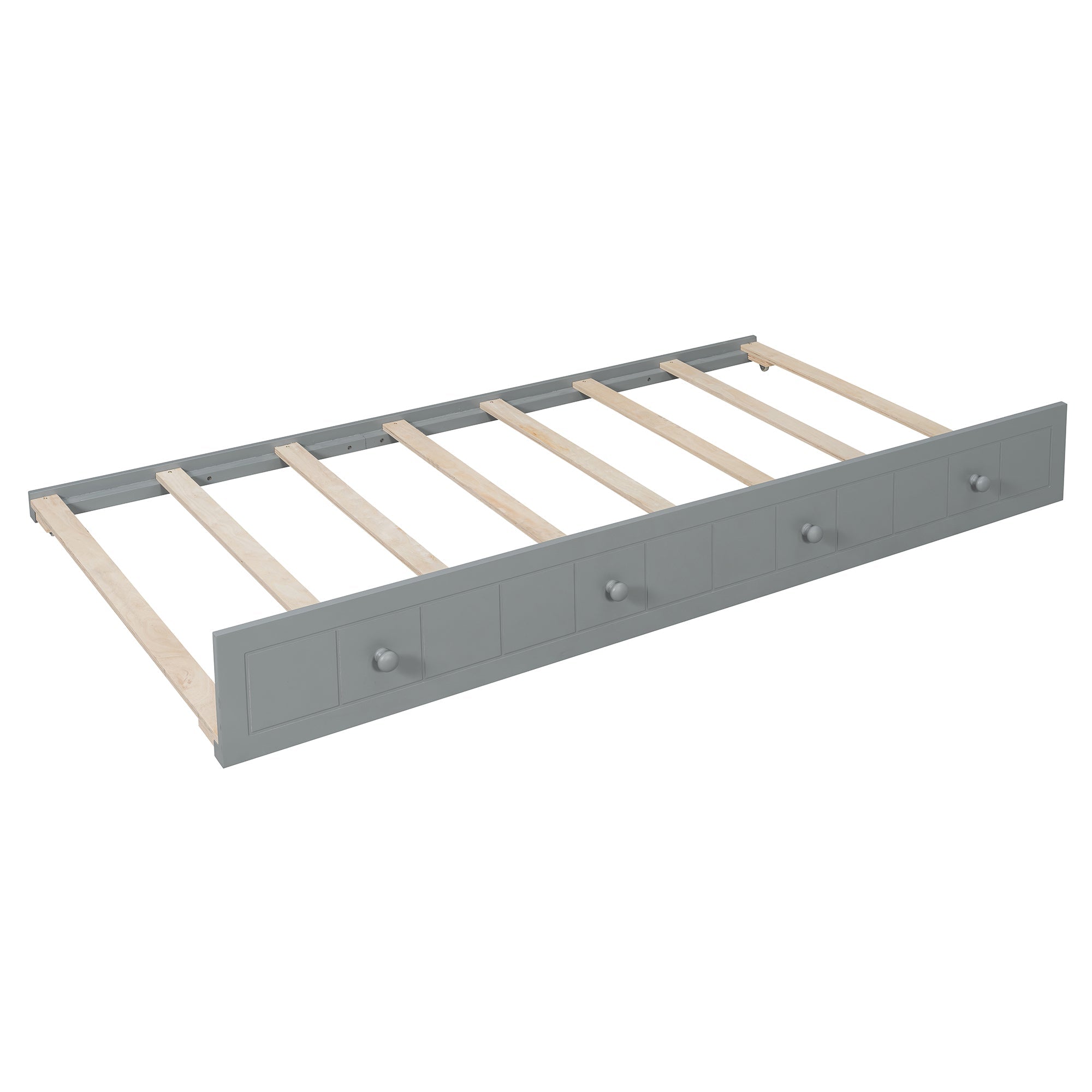 Twin Size Canopy Day Bed with Twin Size Trundle and Underbed Storage