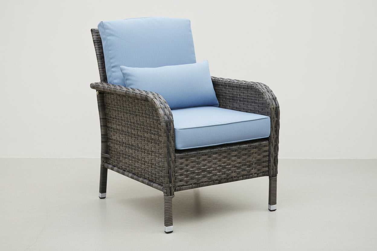 Stylish Outdoor Wicker Furniture Set with Comfortable Seating-1