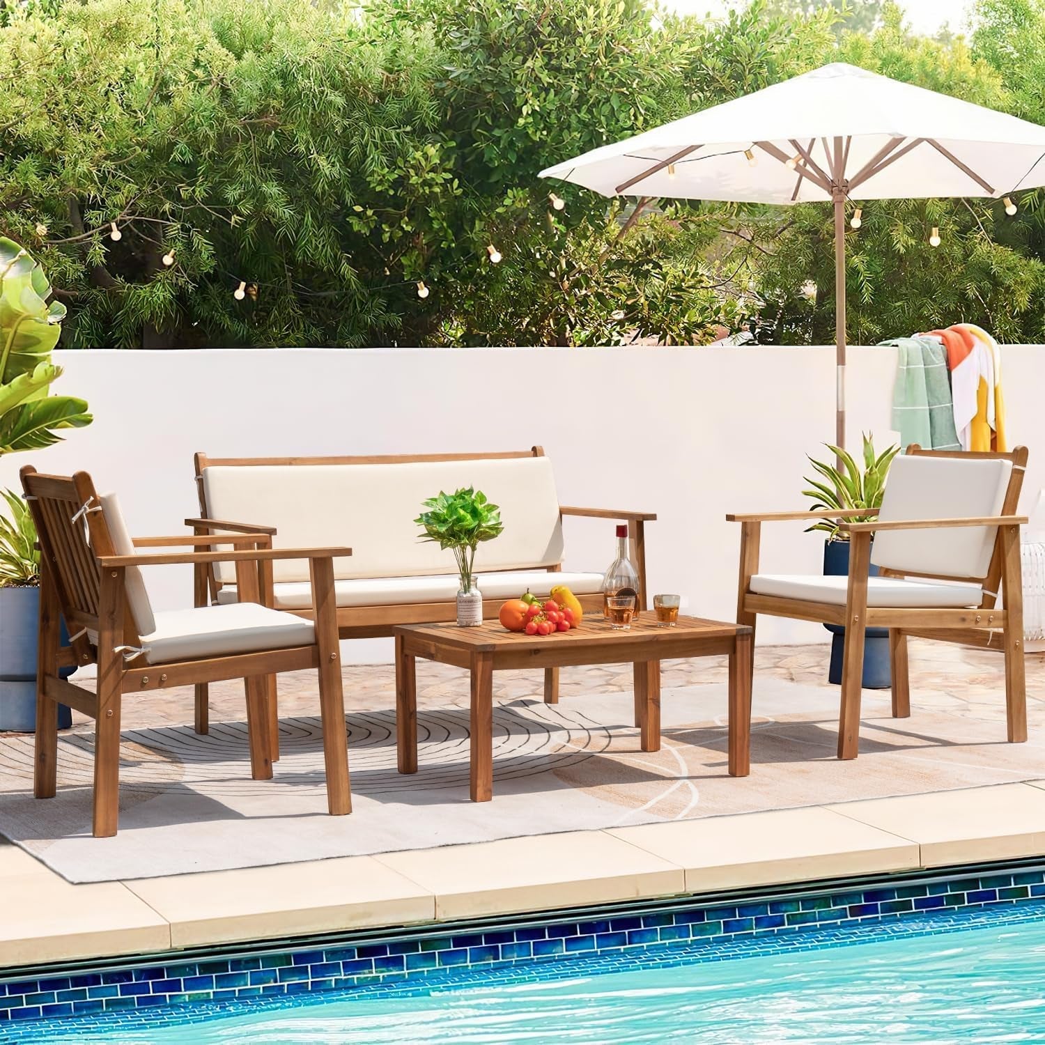 Wooden outdoor furniture