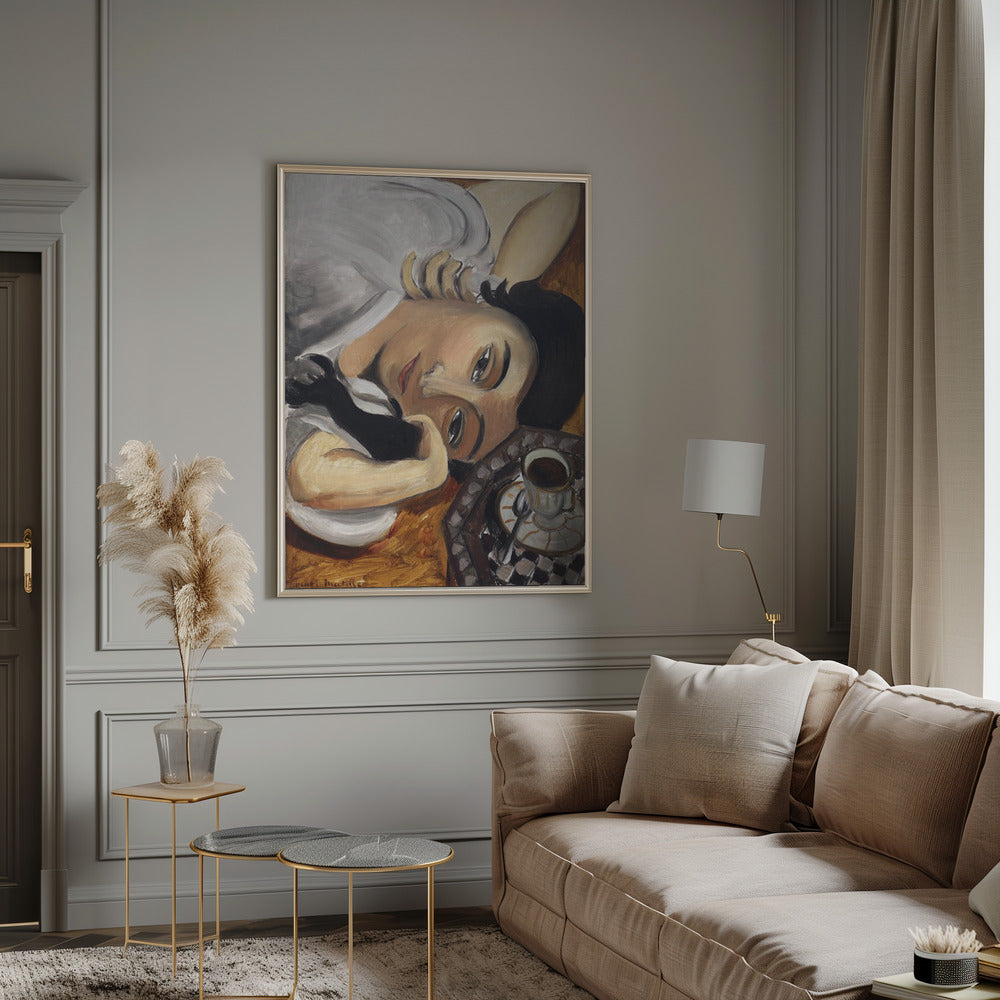 Wall art Lorette Con Una Tazza Di Caffe 1916-5