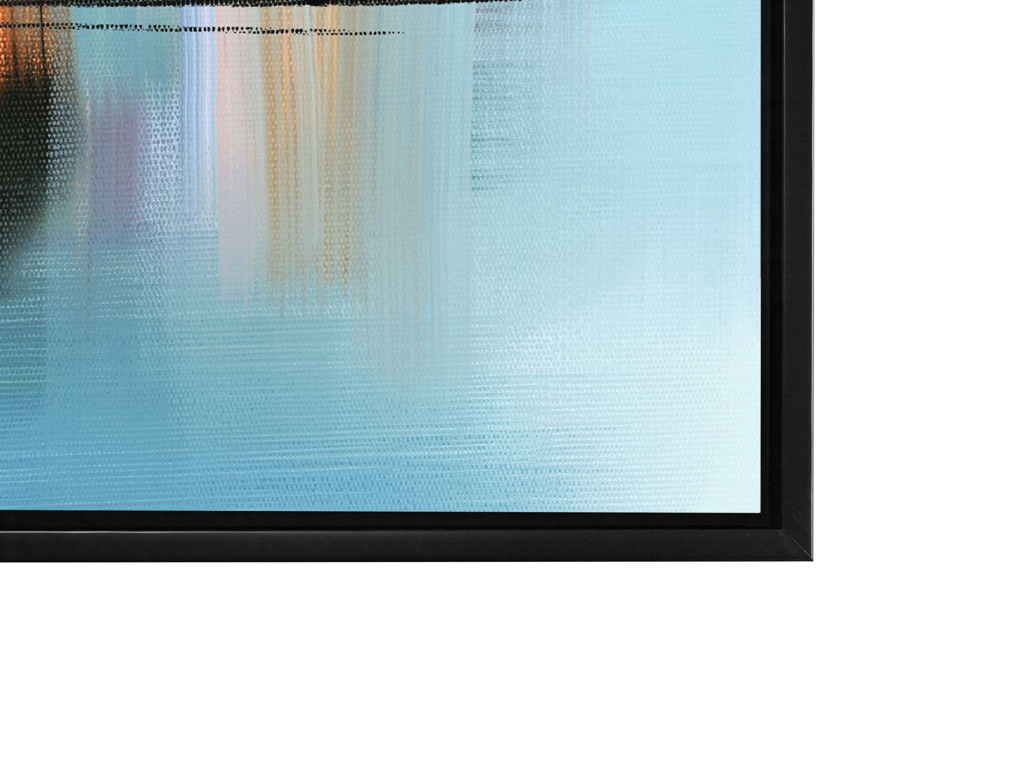 Wall Art-Hues of Blue Abstract- Fine Art Canvas - RGB varnish #4836-105-4