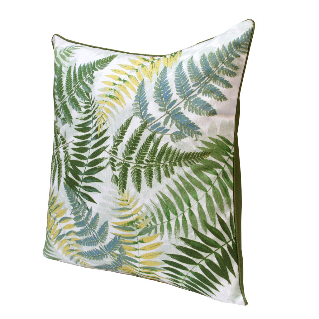 Set of Two 20" Green and Yellow Throw Pillows-5