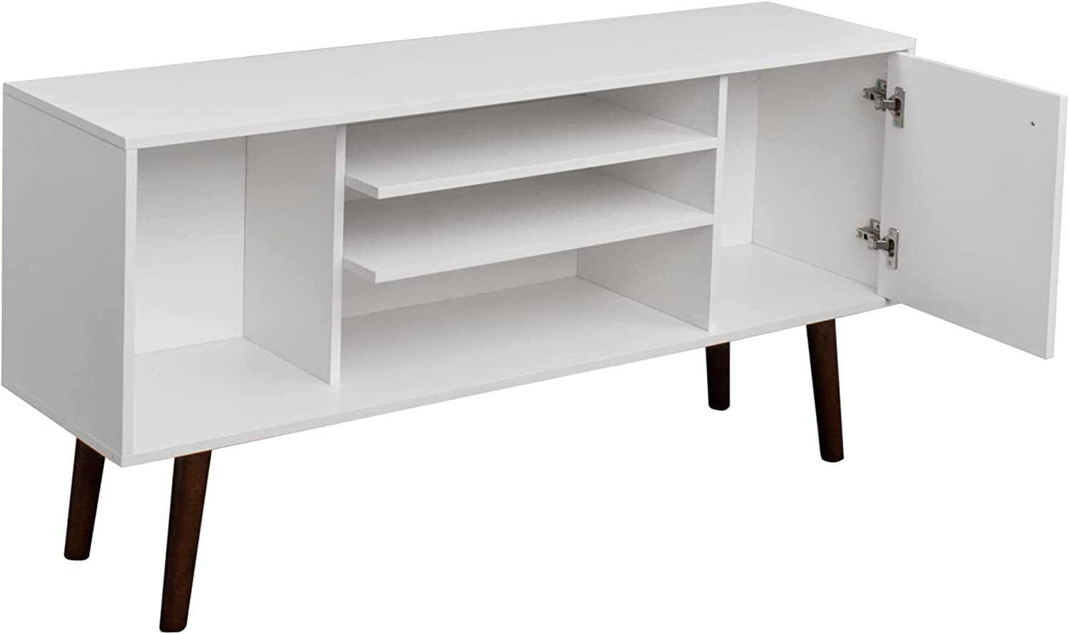 Farmhouse TV Stand for 65 Inch TVs With Storage Cabinet