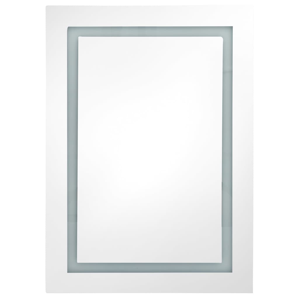 vidaXL Bathroom Cabinet Mirrored Bathroom Vanity Wall Mounted Medicine Cabinet-3