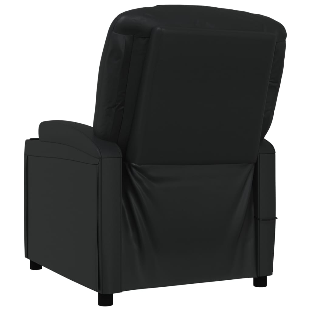 vidaXL Massage Chair Black Faux Leather-3