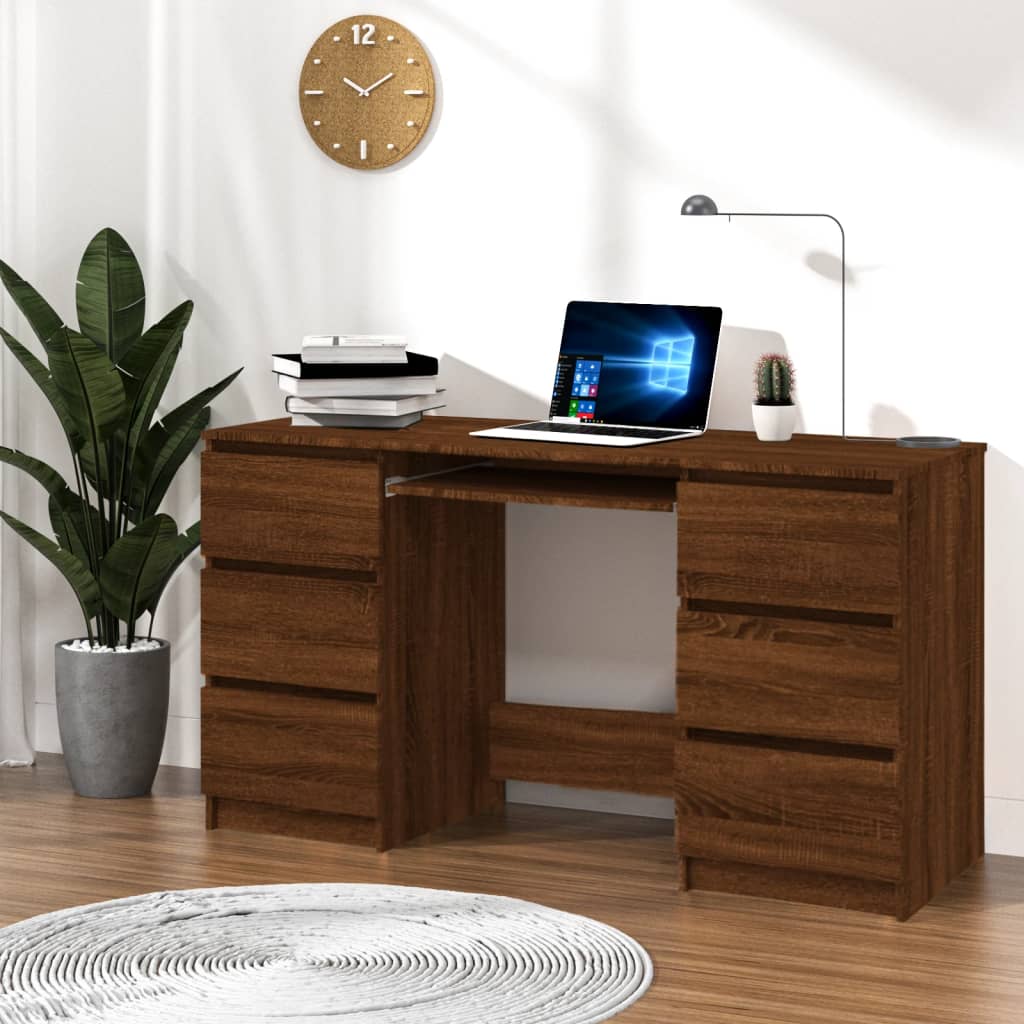 vidaXL Writing Desk Computer Desk Laptop Table Workstation Engineered Wood-15