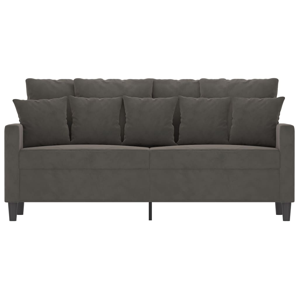 vidaXL Sofa Chair Living Room Accent Upholstered Chair with Armrest Velvet-3