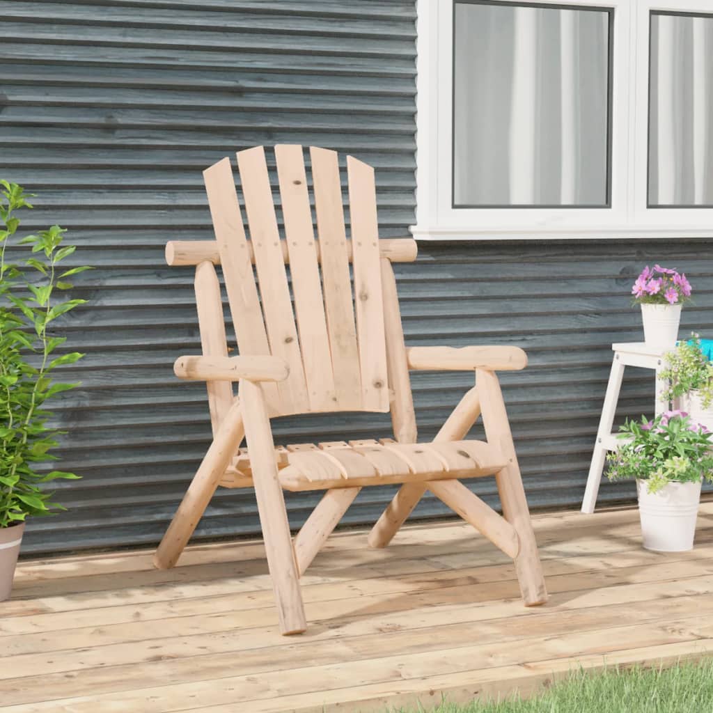 Patio Chair 26.8"x33.9"x40.6" Solid Wood Spruce-0