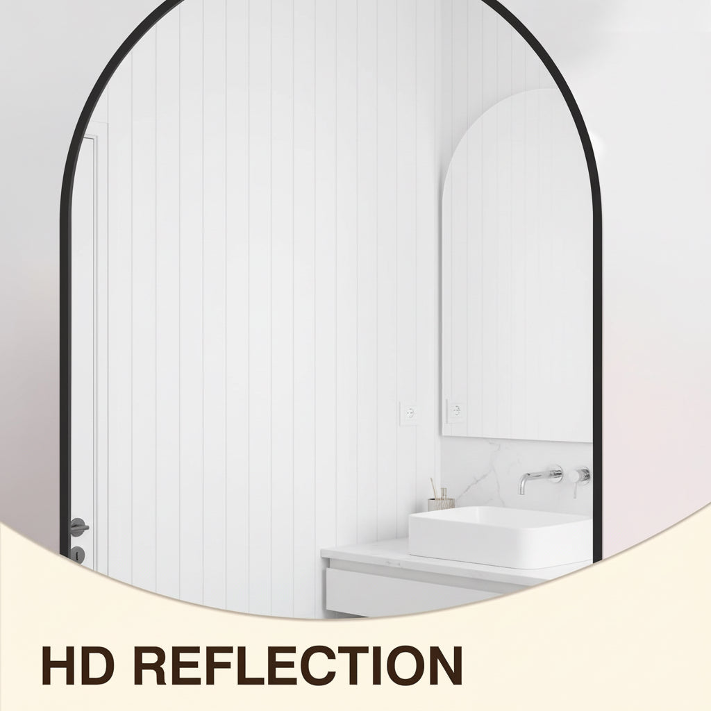 handheld mirror with 'HD Reflection' text.
