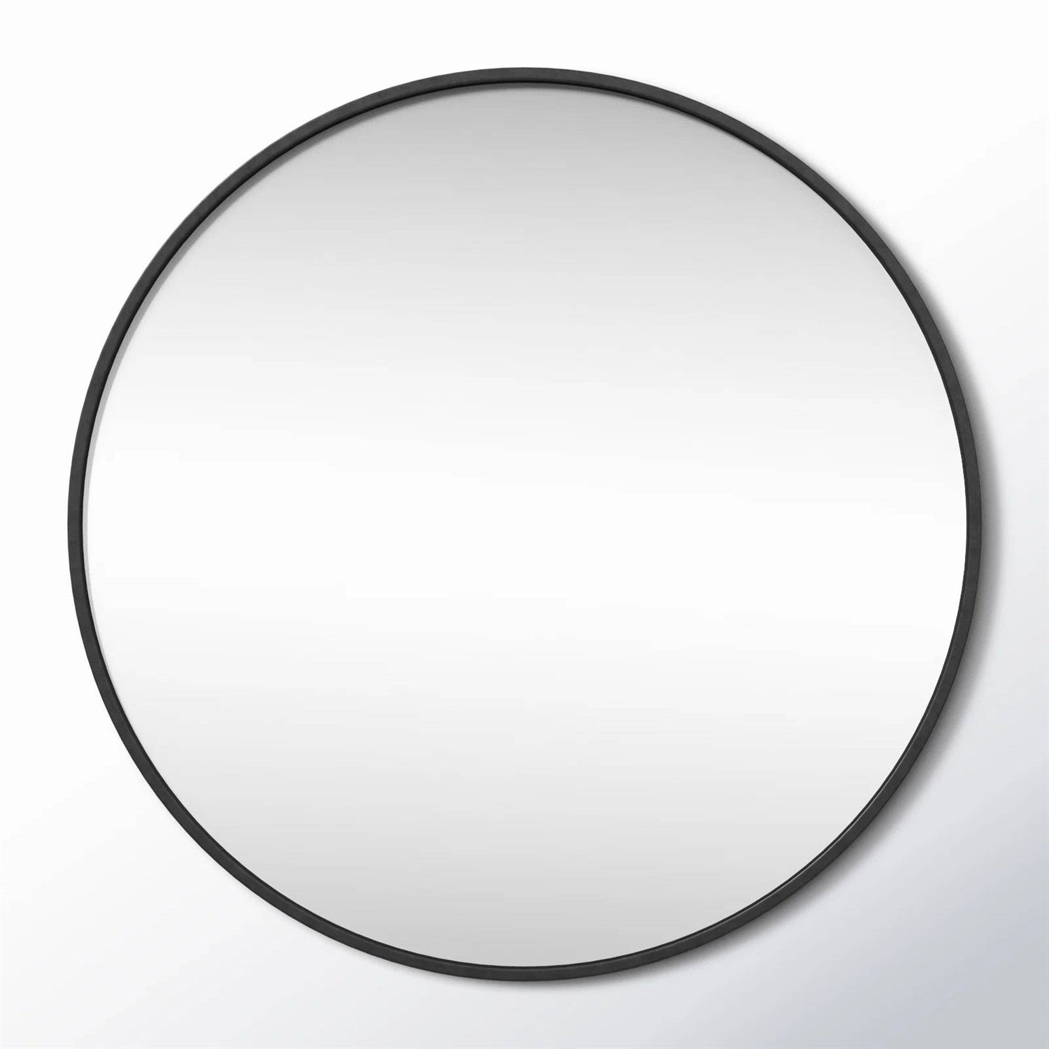 Round 32-inch Wall Mirror in Black - Bedroom Living Room Accent Bathroom Mirror-2