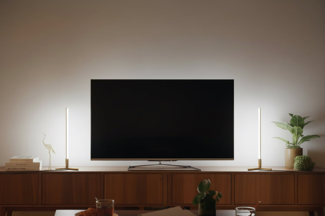 RGBCW Corner Table Lamp - Golden-1