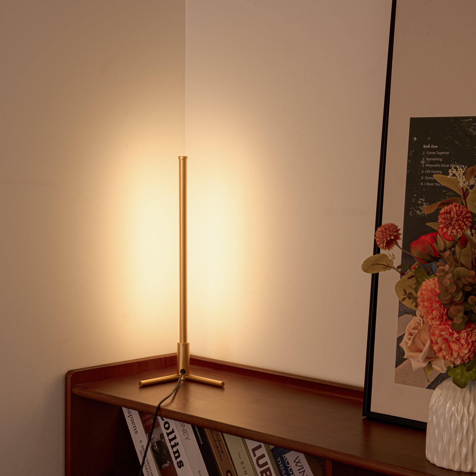 RGBCW Corner Table Lamp - Golden-2