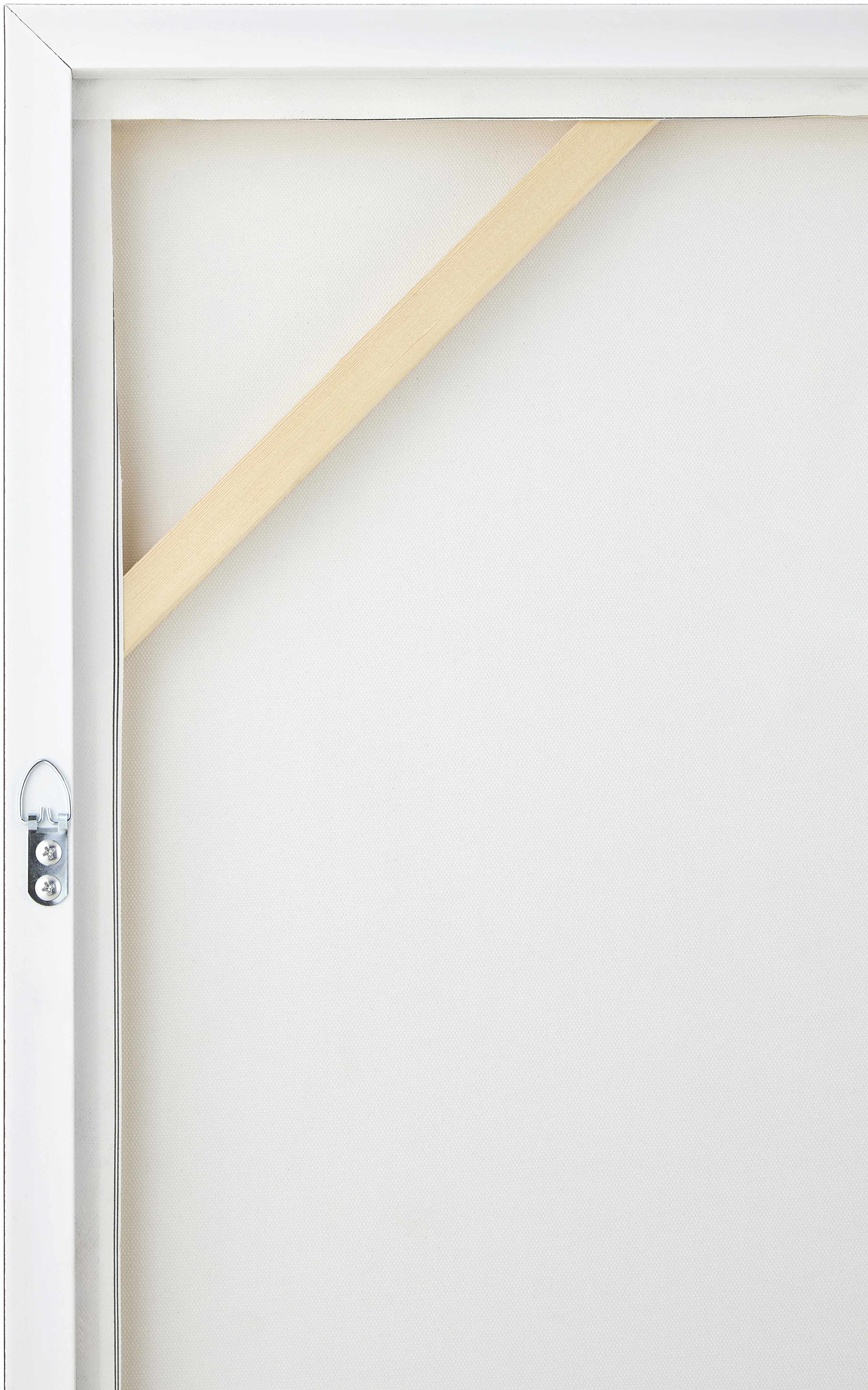 White door with a gold accent on a white background