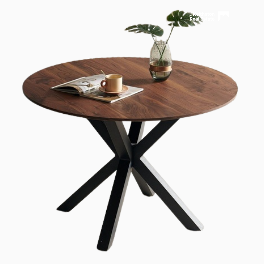 42.1" Mid-century Dining Table for 4-6 people-0