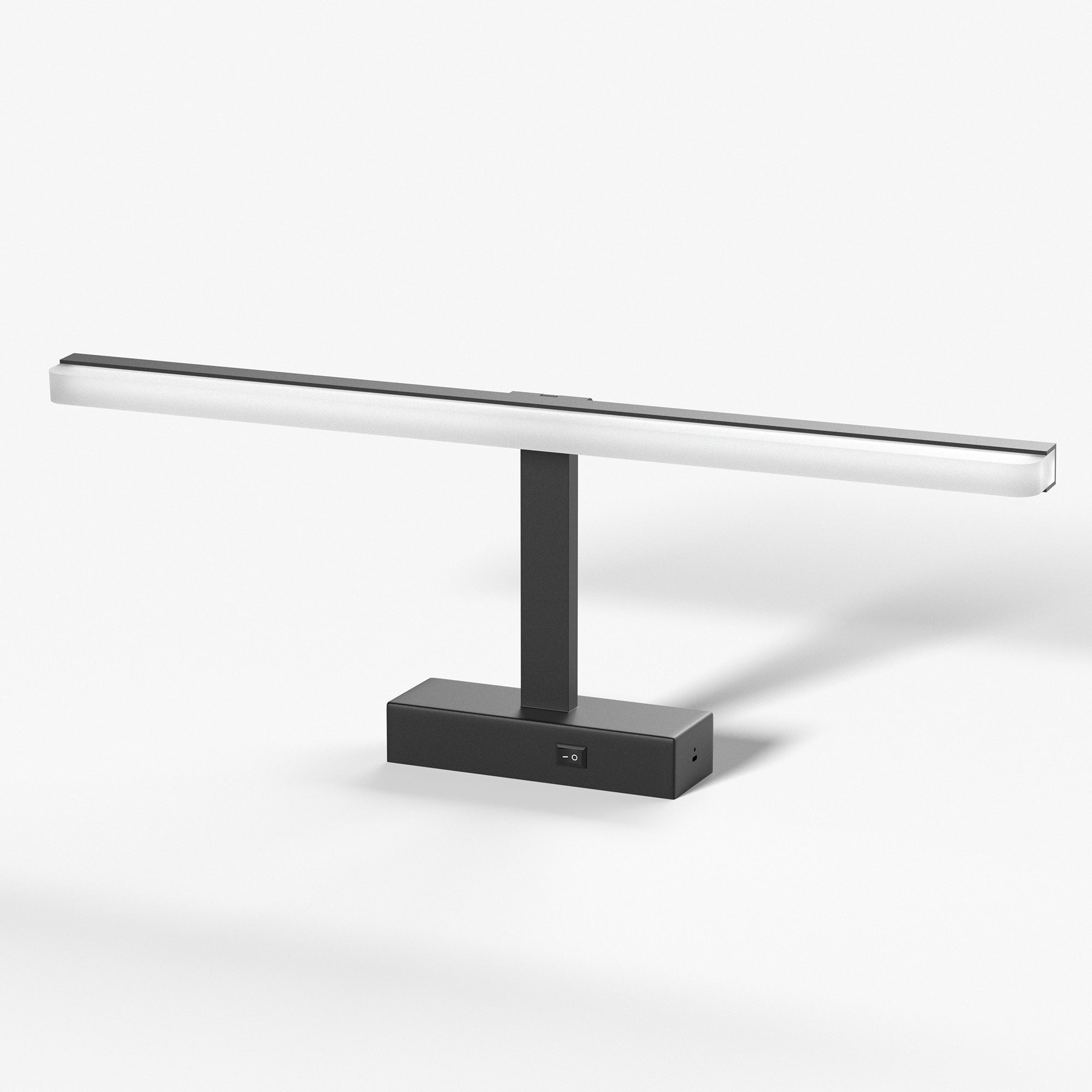 Modern LED strip light on a white background