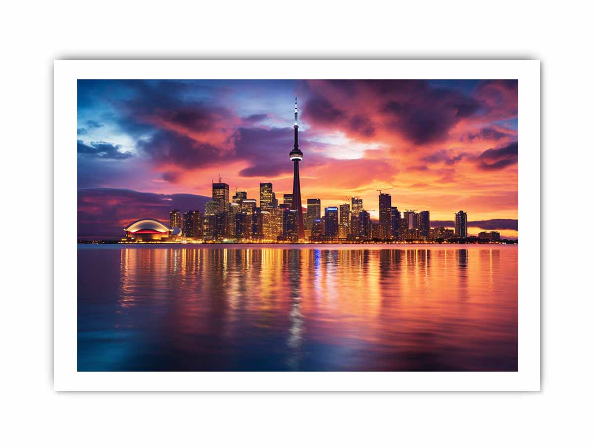 Toronto Art Canvas Art Print Painting-8