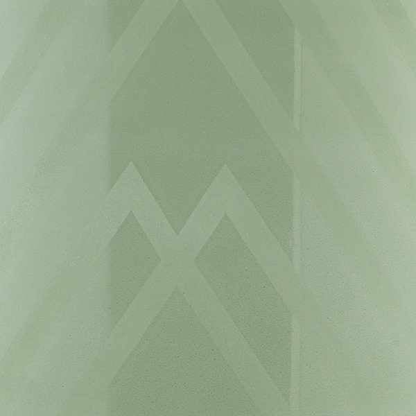 Flynn Green Chevron Glass Decorative Accent-2