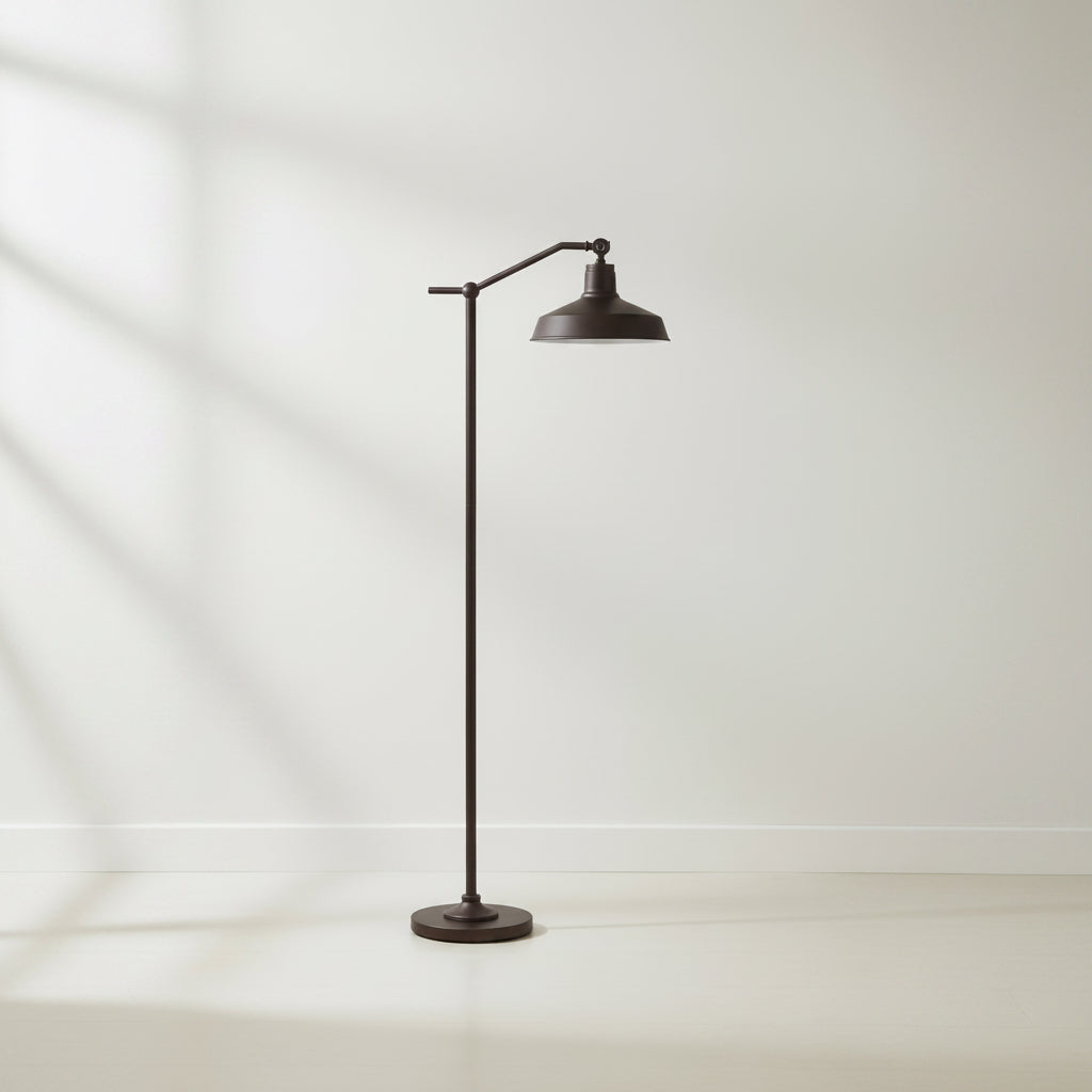Hardy Haus 61Inch AntiqueBronze Floor Lamp Downbridge Shade Fixture