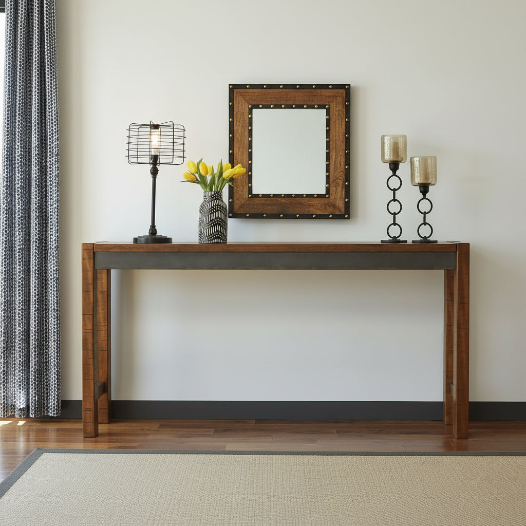 Torjin Urban Counter Height Dining Table Two Tone Brown-1