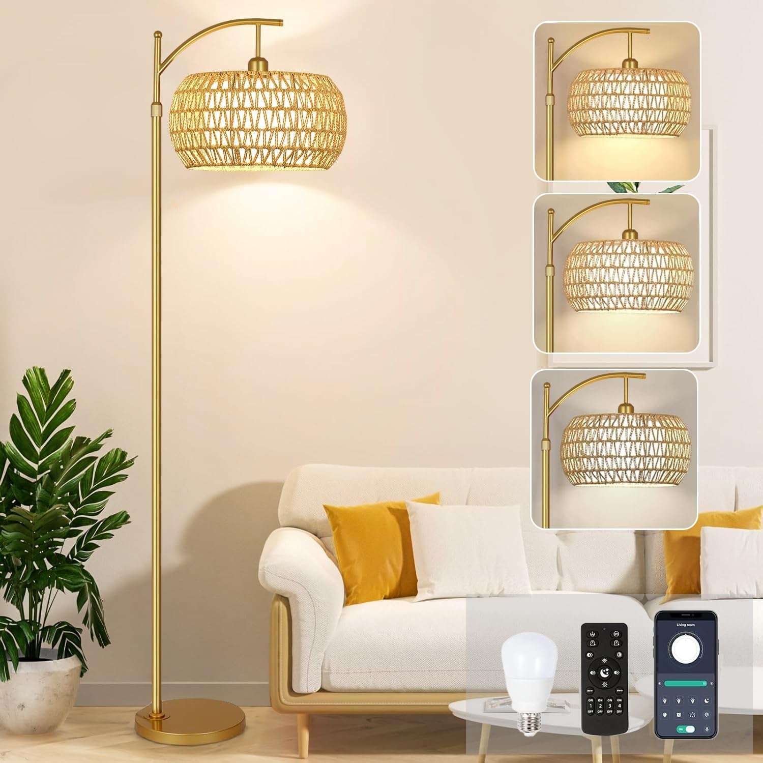Floor Lamp Remote Dimmable