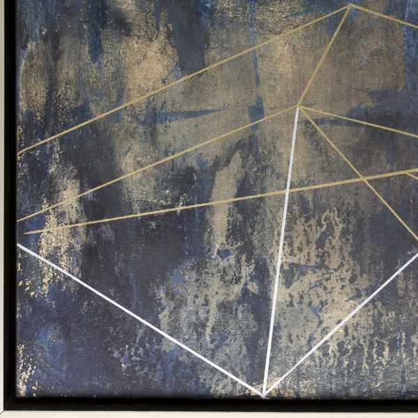 Abstract art with geometric shapes on a textured background