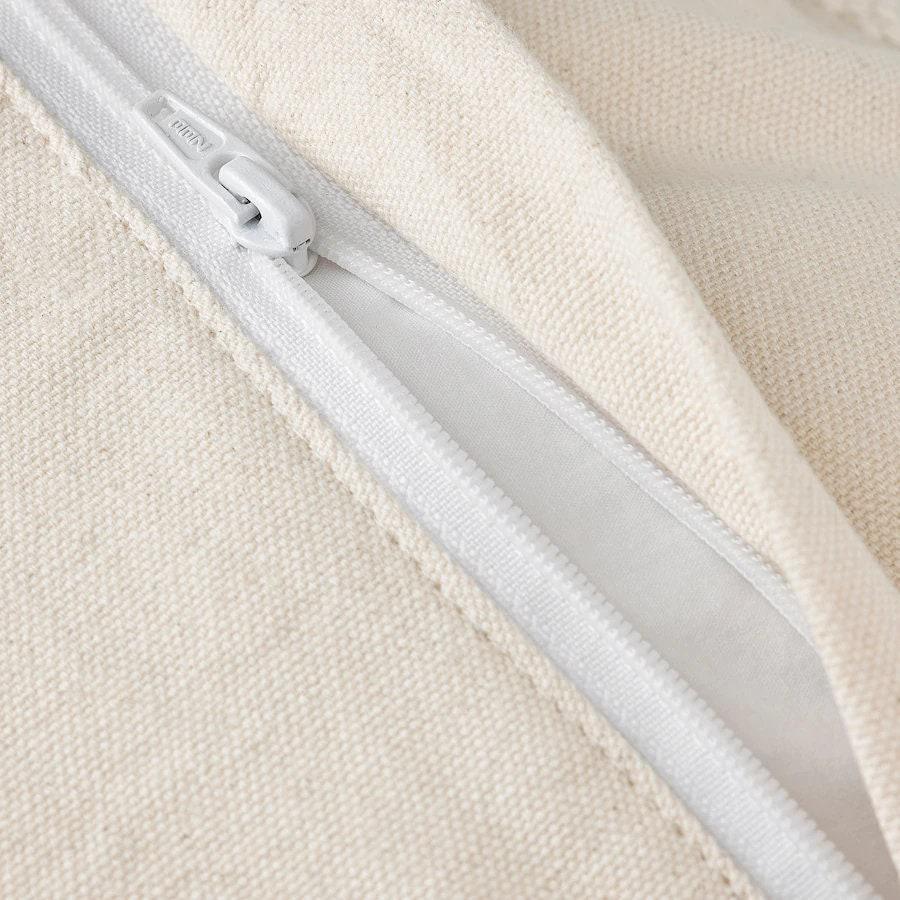 Close-up of a zipper on a beige fabric background