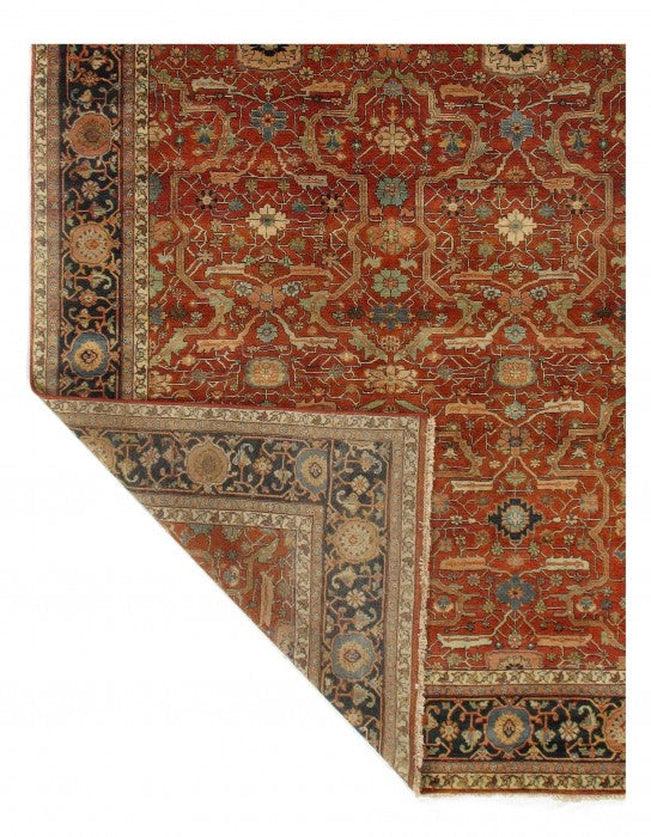 Decorative rug with intricate patterns on a white background