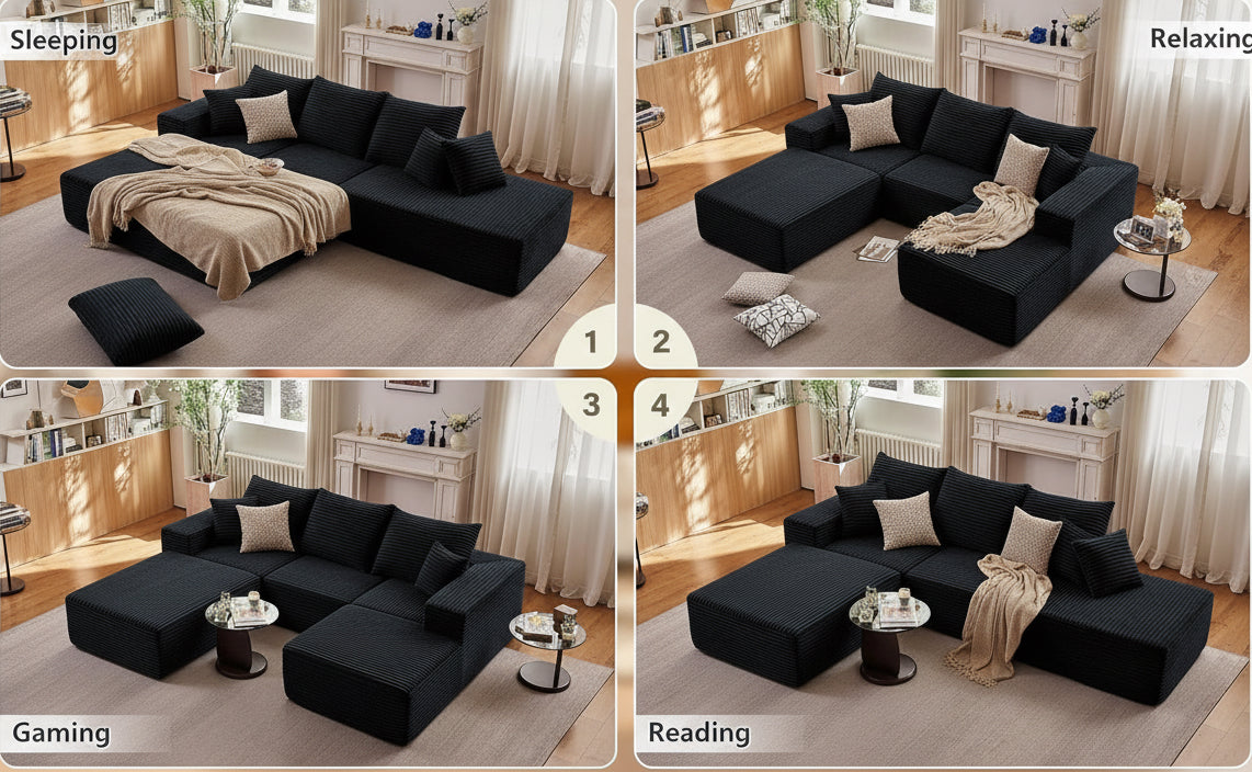 Comfy Modular Sectional Sofa With Chaise Lounge Design-2