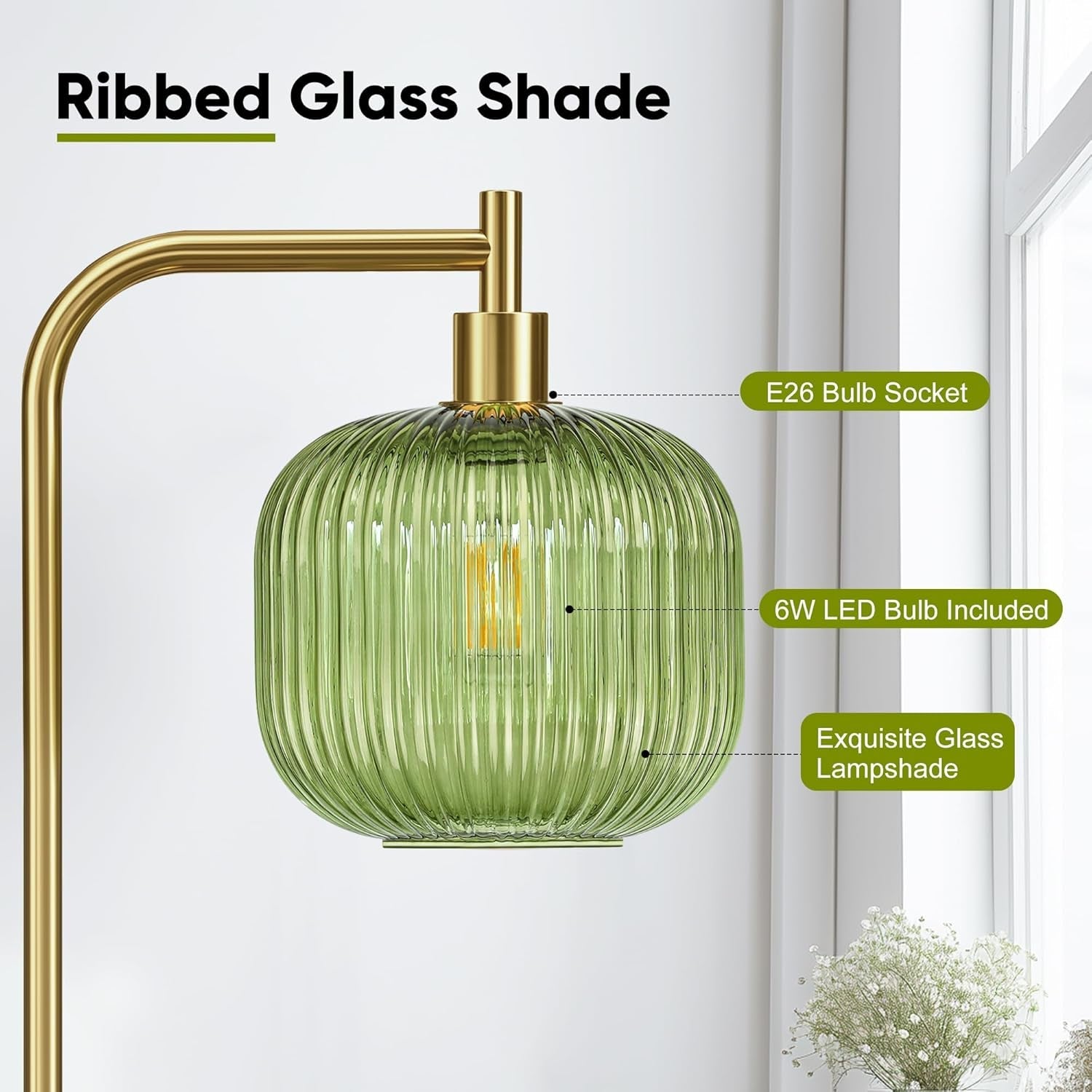 Glass Floor Lamp
