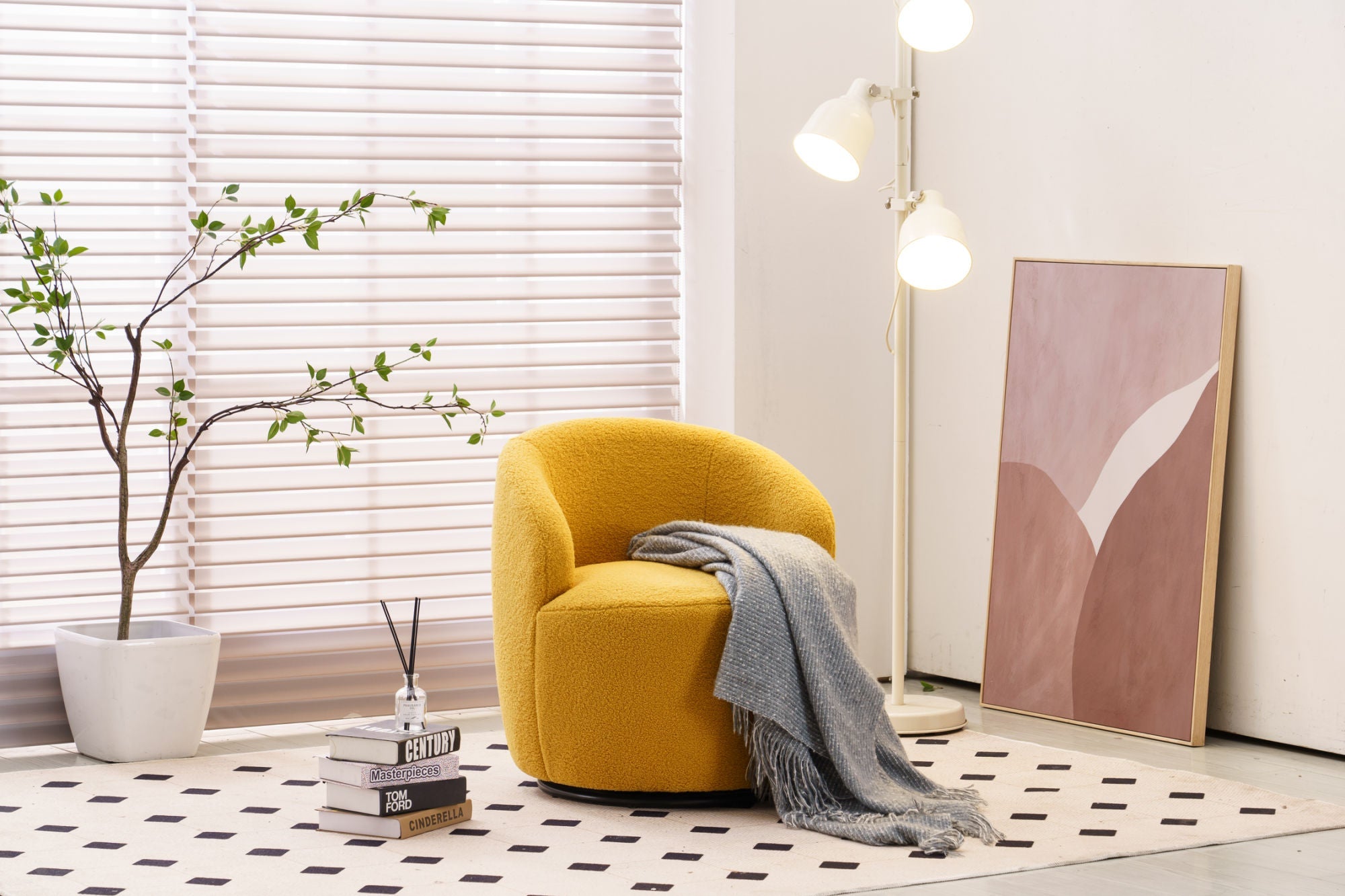 Fabric Swivel Armchair "3 Colors"