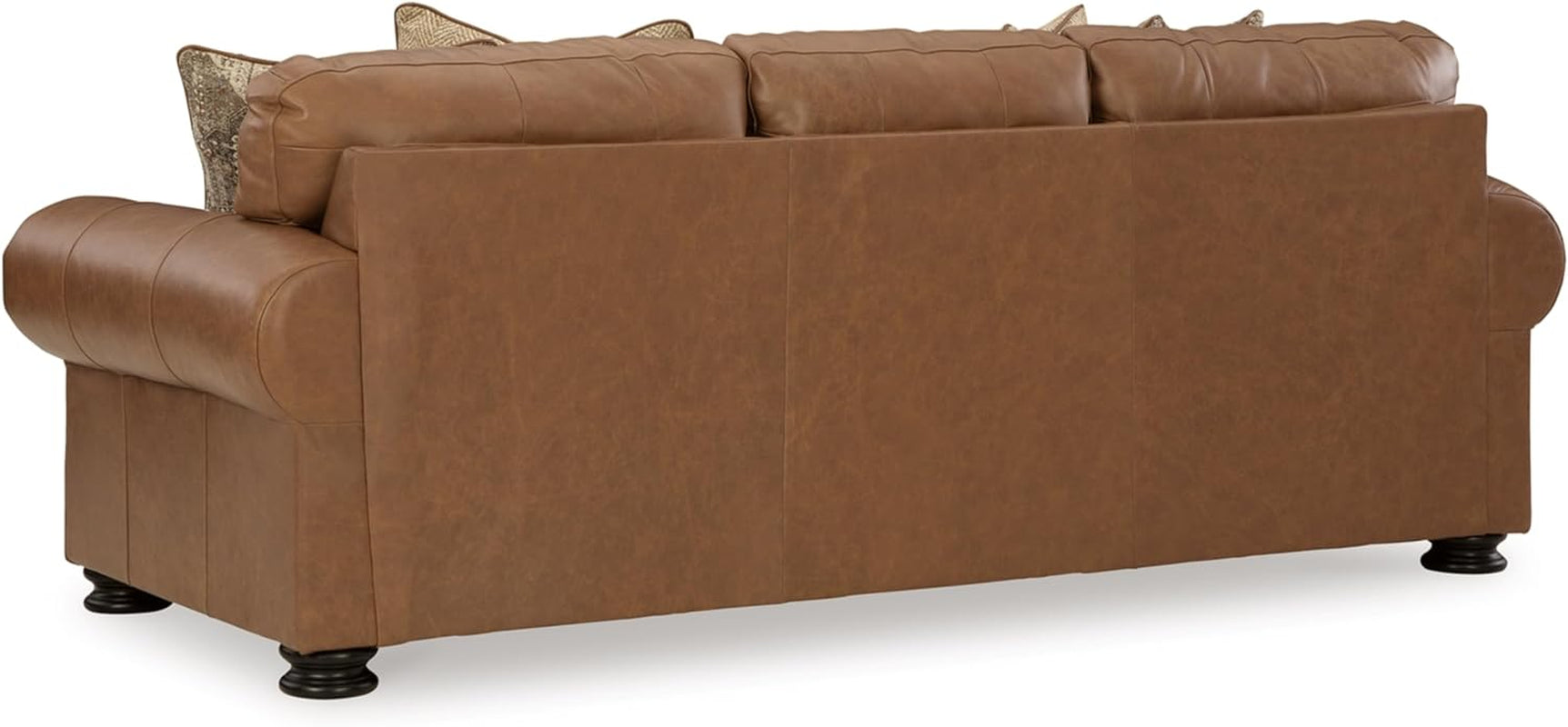 Exquisite Leather Sleeper Sofa Queen Dark Chocolate-4