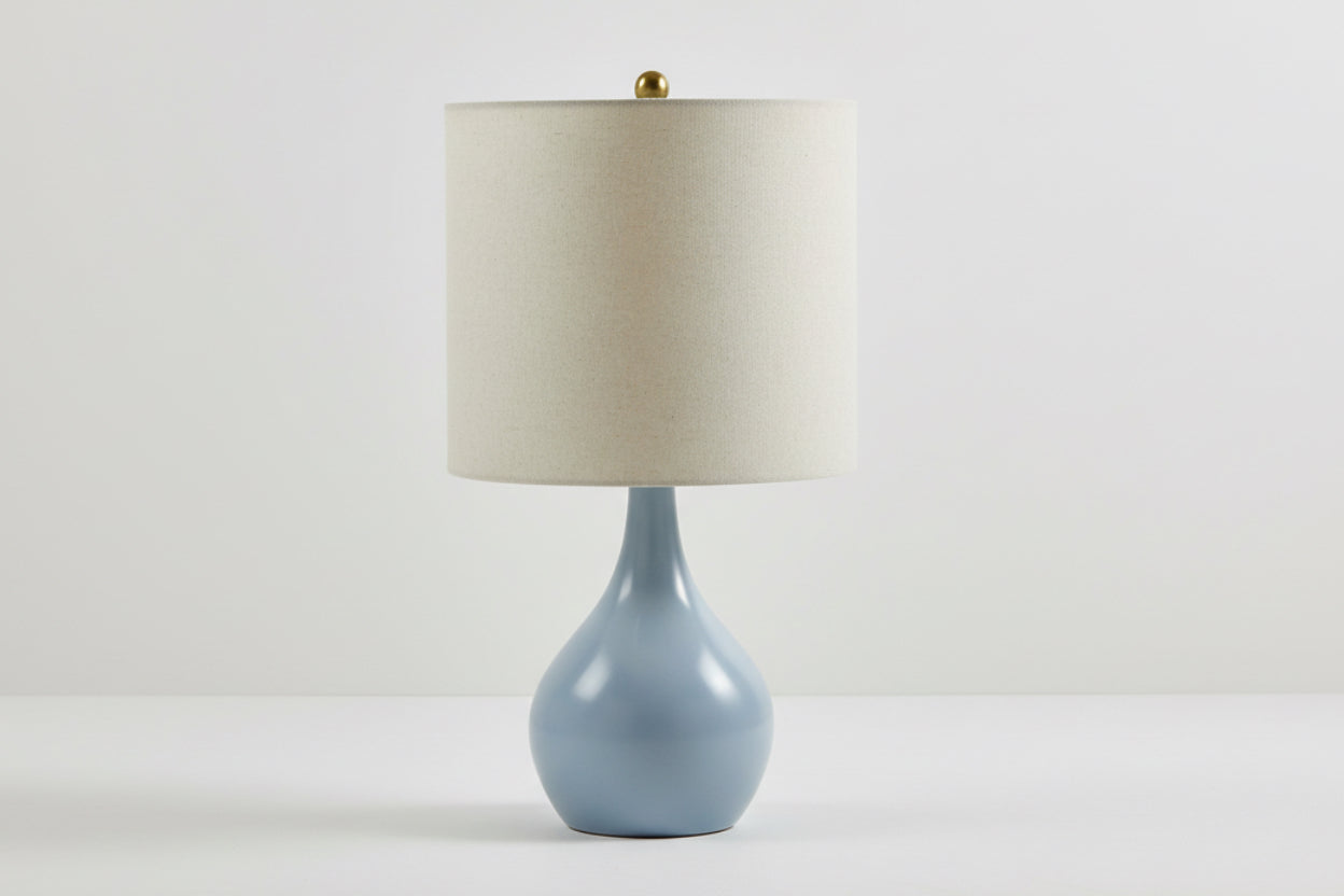 Sparanise Blue Ceramic Table Lamp-0