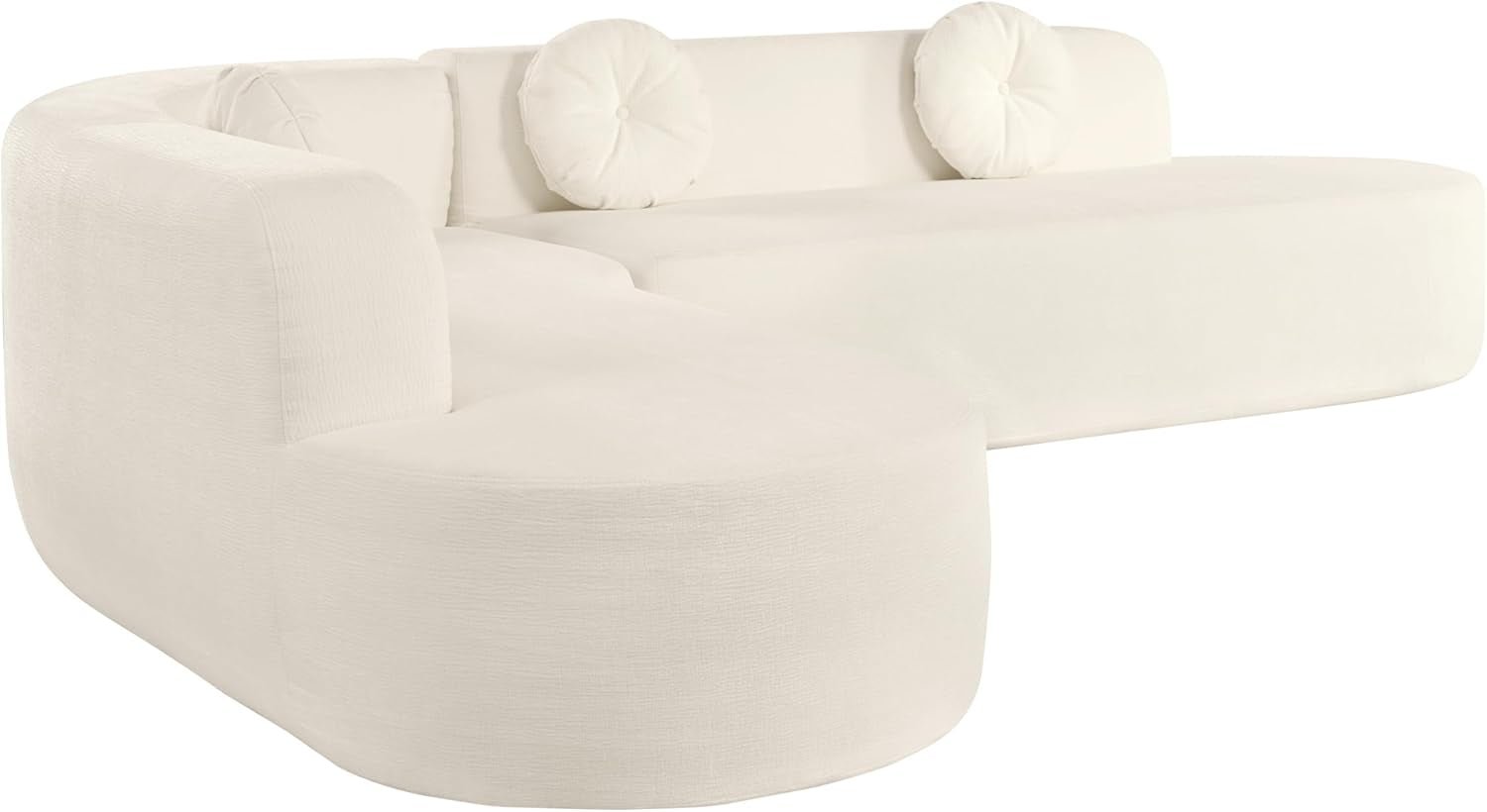 Extra Large Sectional Sofa with Elegant Curved Design-4