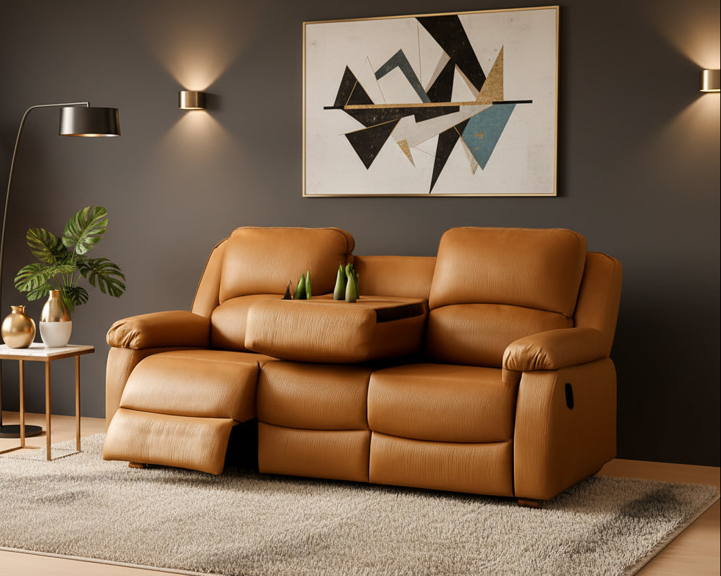 3 Seater Recliner Sofa Modern Living Room Furniture-0