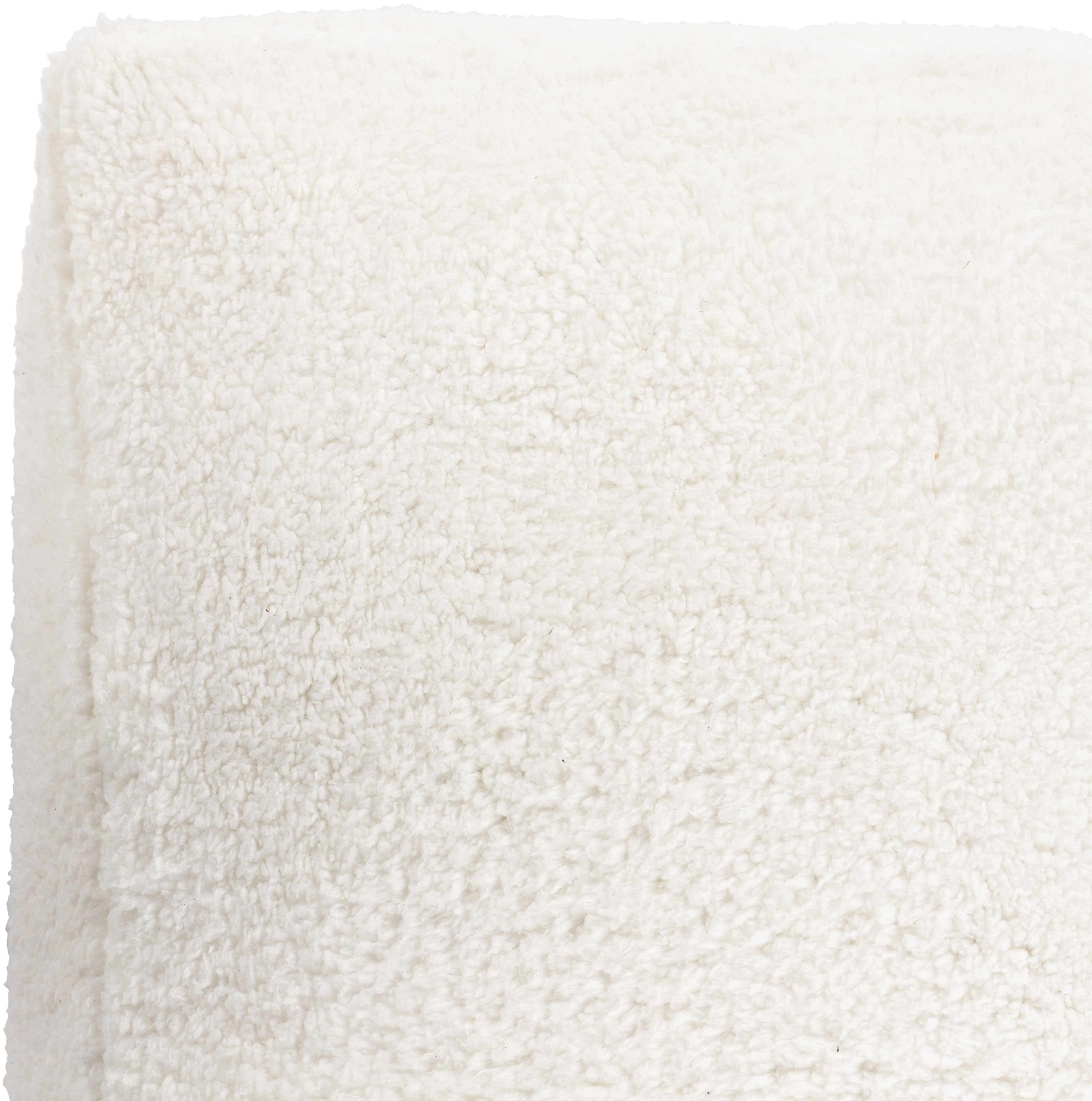 Close-up of a textured white fabric