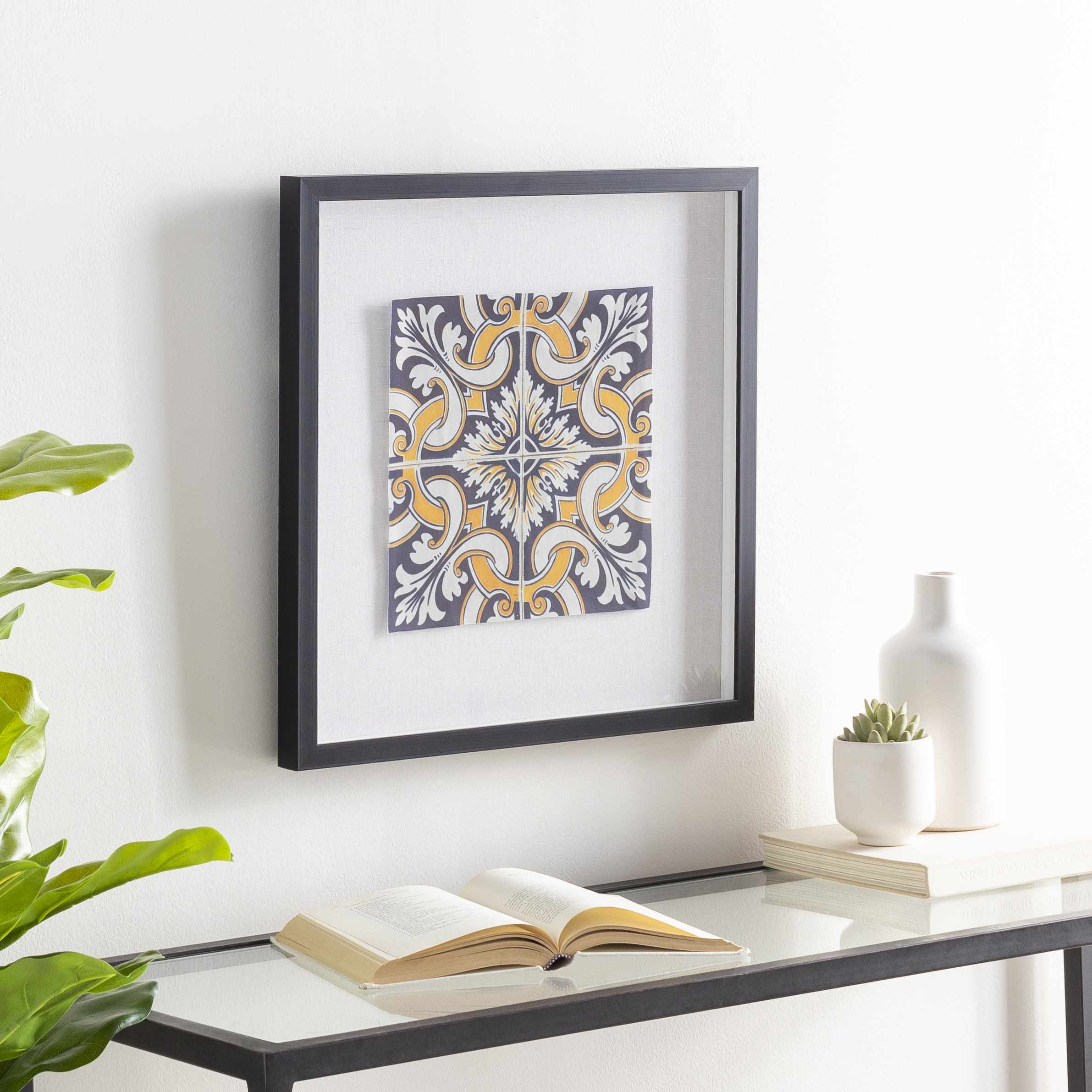 Mazgirt Majestic Black Frame Wall Art Piece-2