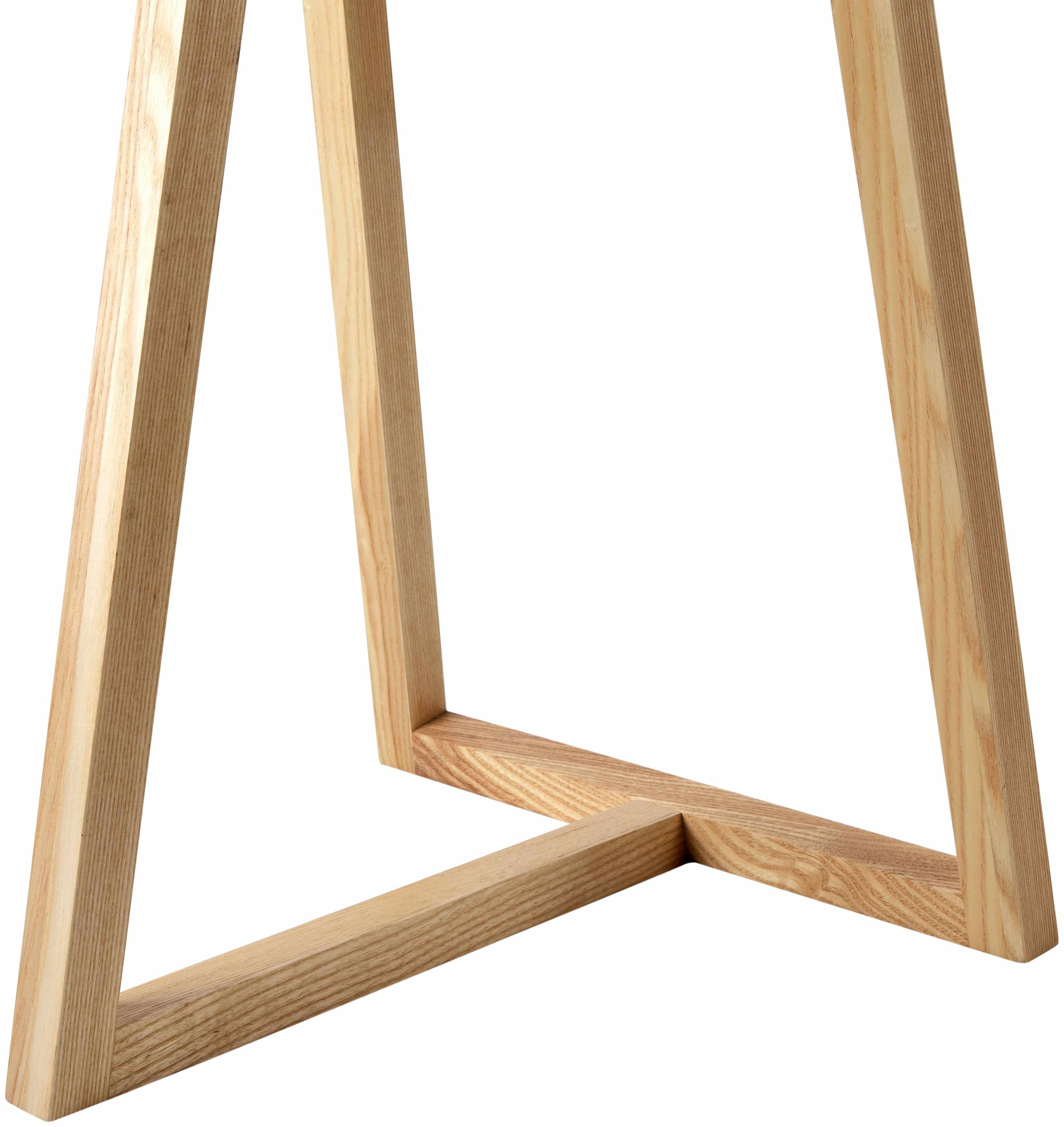 Wooden frame on a white background