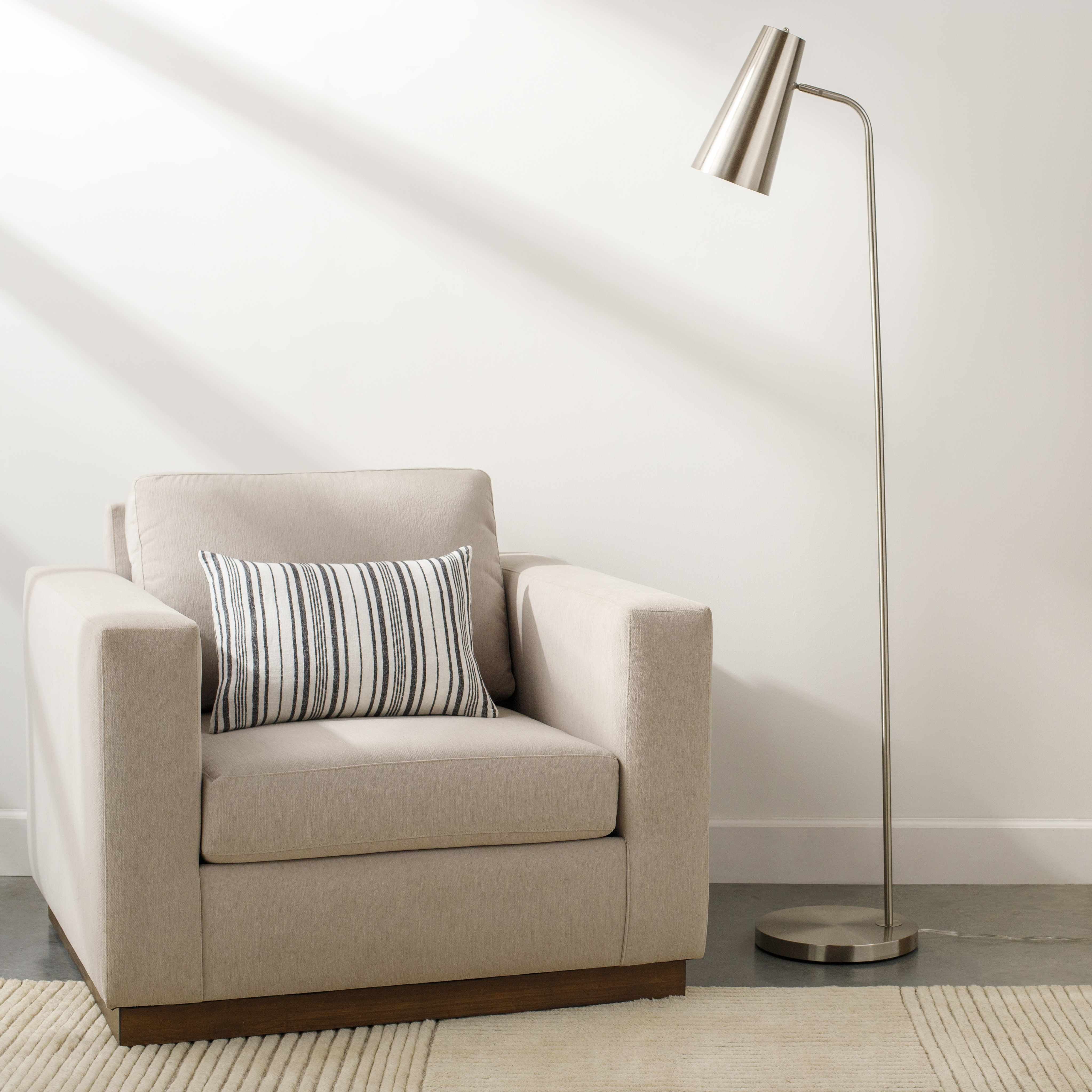 Hardy Haus Montacuto Metallic - Nickel Floor Lamp
