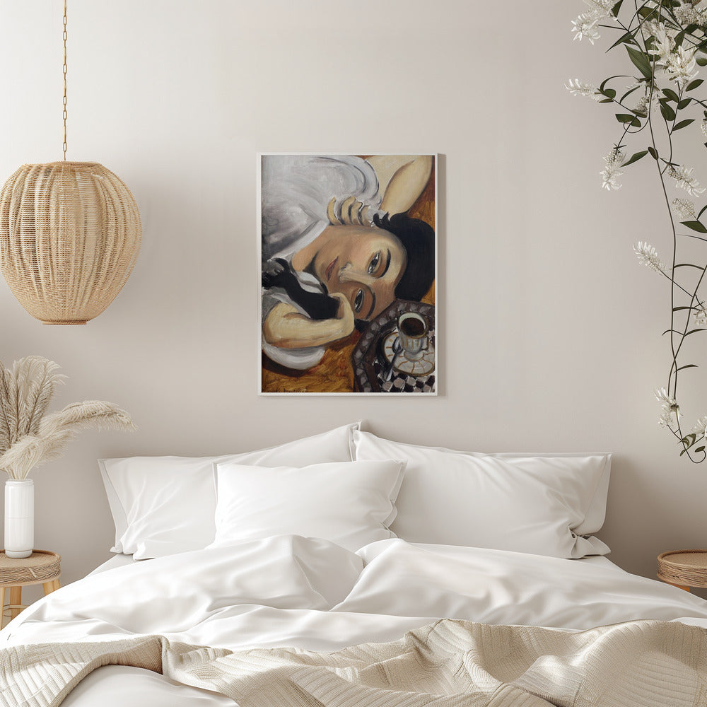 Wall art Lorette Con Una Tazza Di Caffe 1916-2