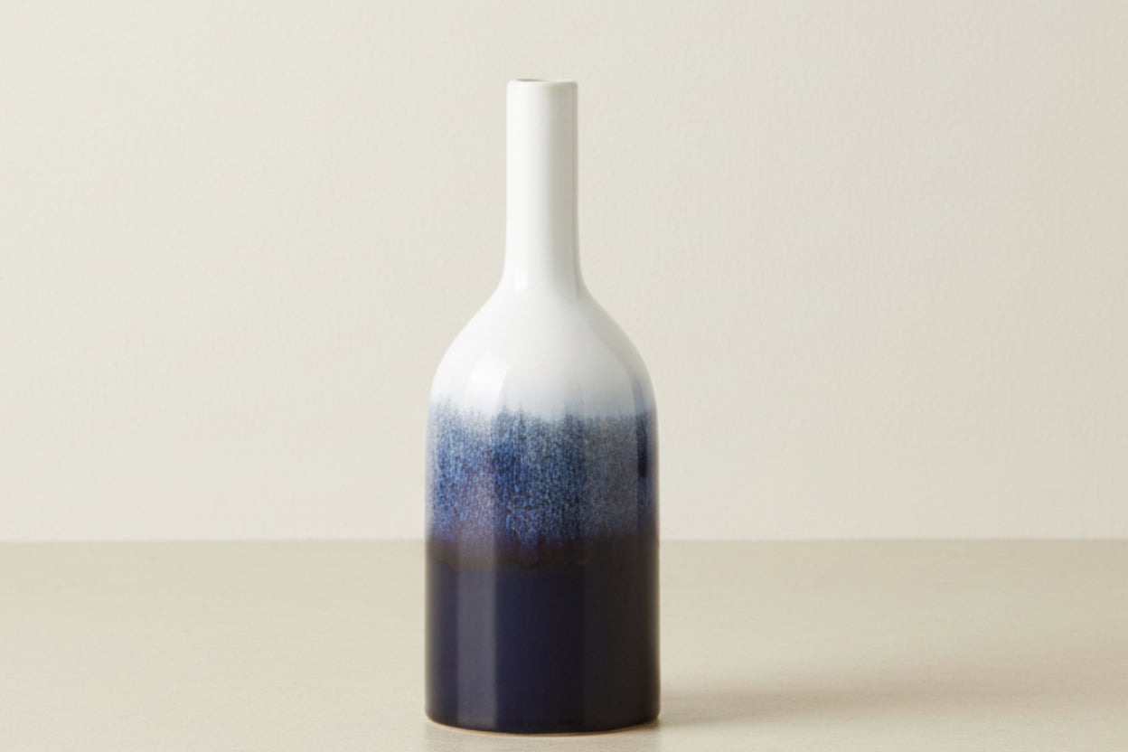 Pitfour Blue White Ceramic Vase Set-2