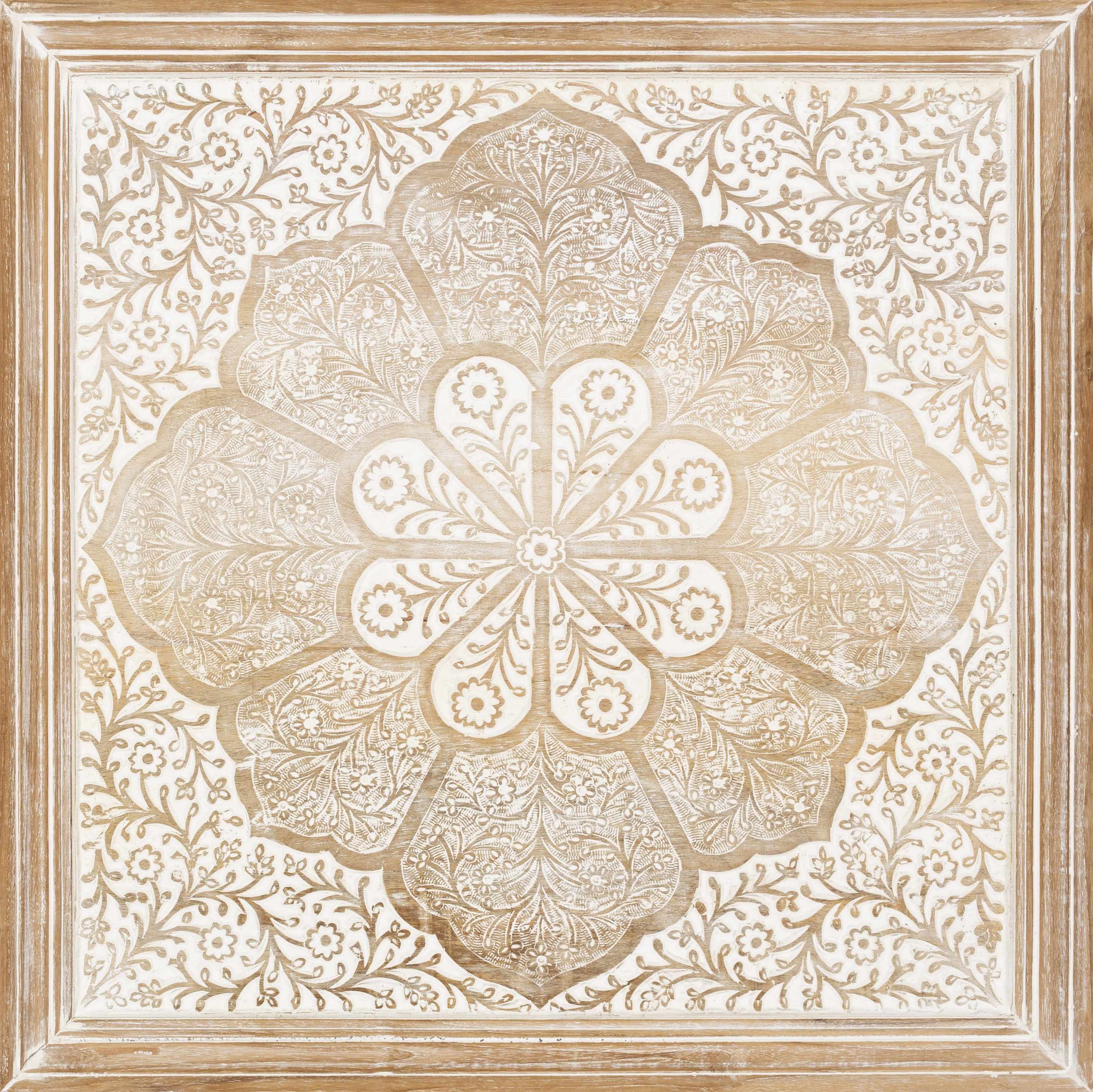 Decorative ceiling tile with intricate floral pattern