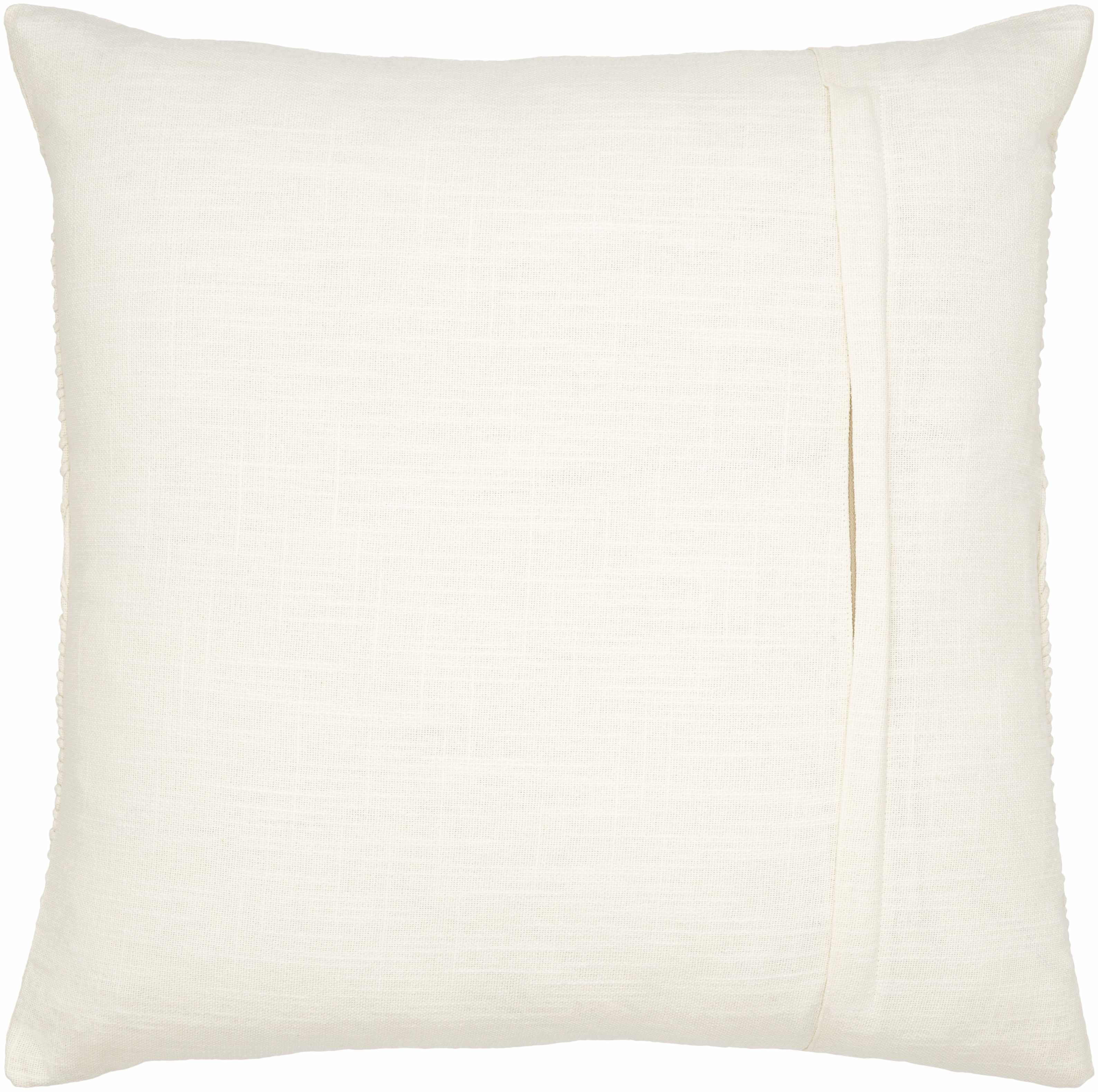 White pillow on a white background