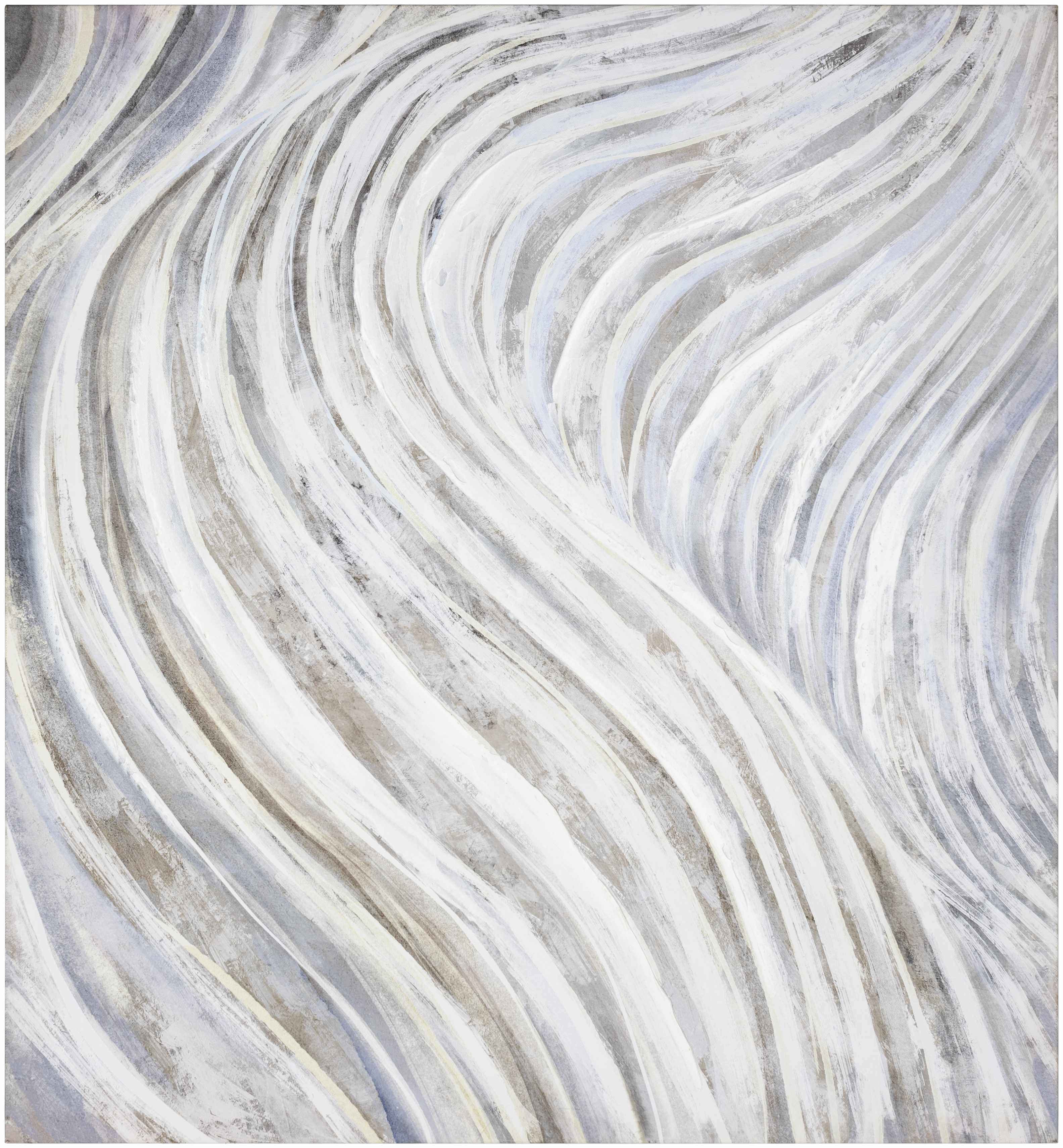 Textured surface with wavy pattern in neutral colors