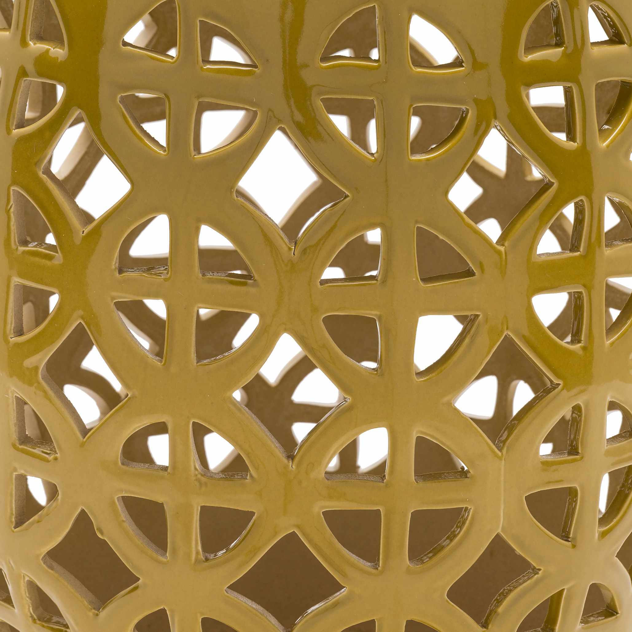 Yellow Ceramic Side Table-2