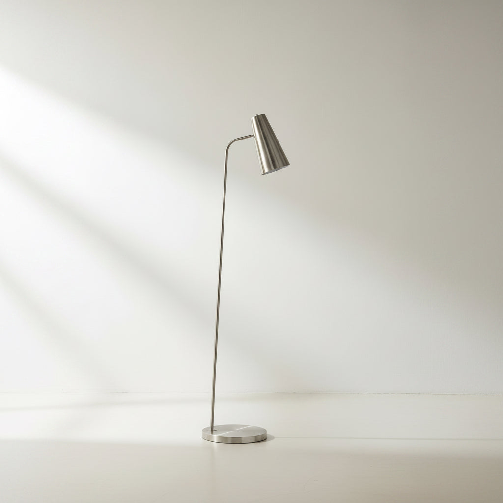 Hardy Haus Montacuto Metallic - Nickel Floor Lamp
