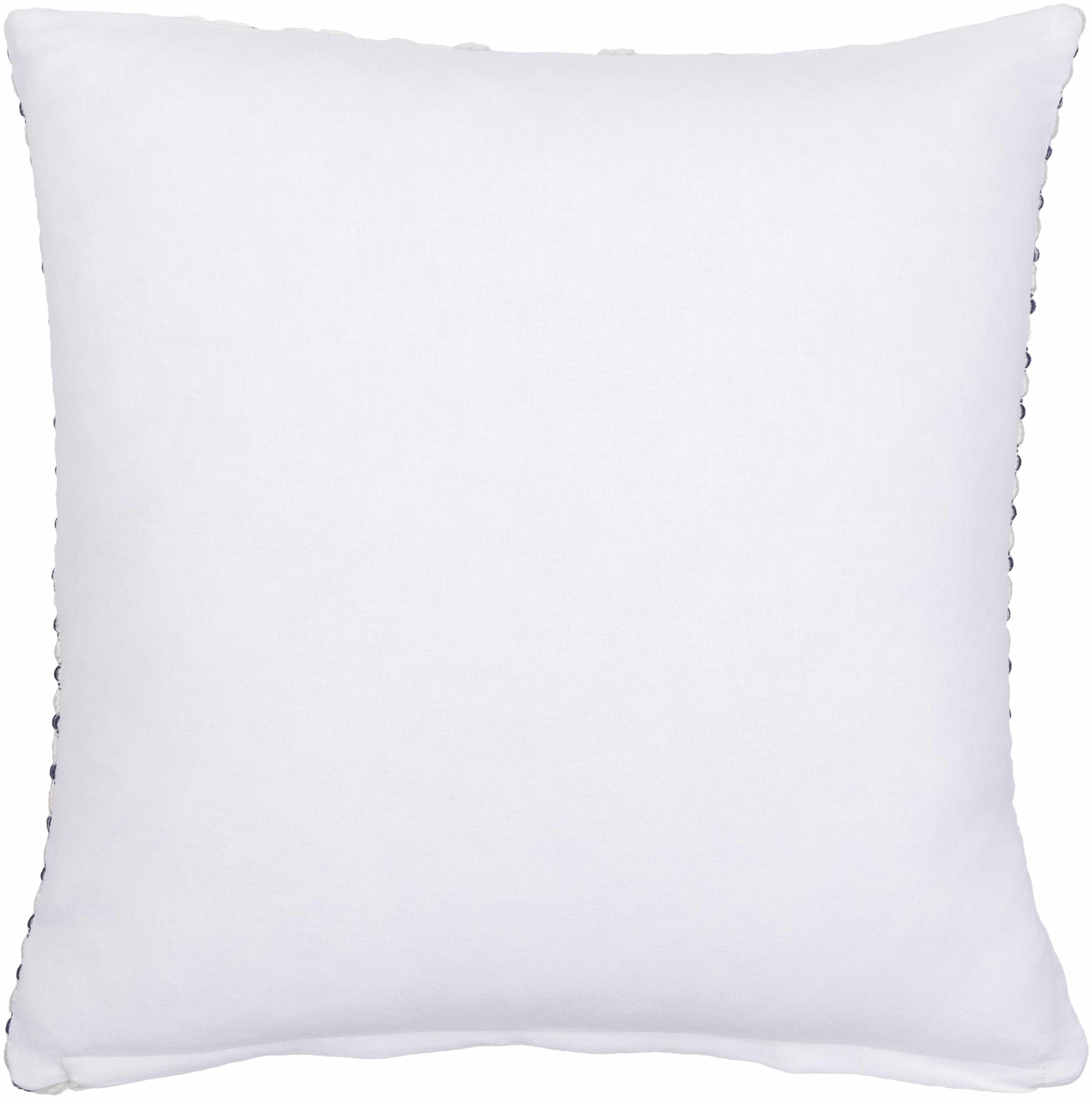 White pillow on a white background