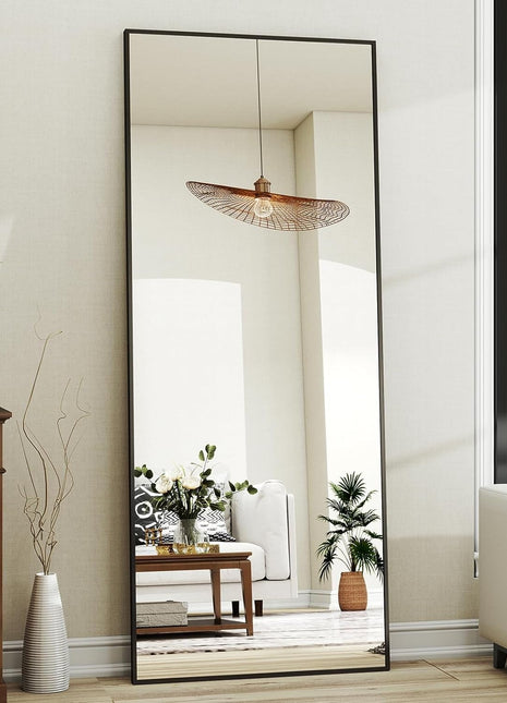 21"X 56" Rectangular Full-Length Mirror with Frame, Large Wall-Mounted or Leaning Floor Mirror for Bedroom, Entryway, and Living Room Décor, Modern Dressing Mirror for Home-0