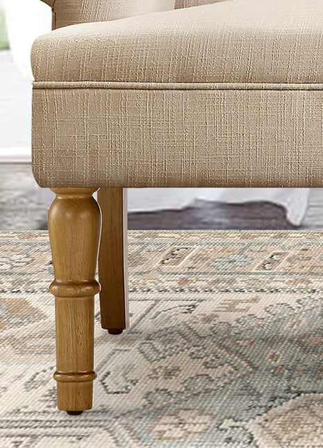 Warm Beige Loveseat Sofa Furniture Settee-4