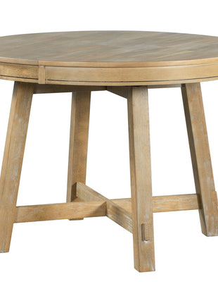 Farmhouse Round Extendable Dining Table-4